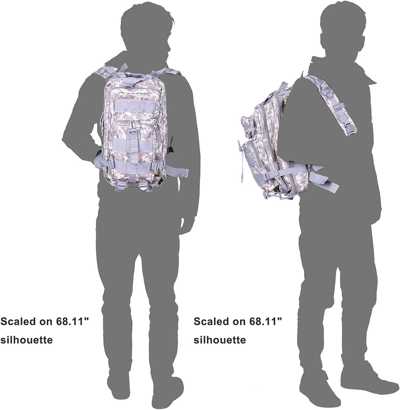 HDE Tactical Military Backpacks 20L MOLLE Bug Out Bag Survival Backpack