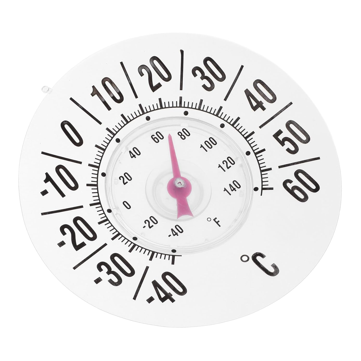 Bestonzon High Precision Analog Indoor Window Thermometer with Large Strong Suction Cup for Rooms Garden Greenhouse Office Temperature Display Portable Small Design image number 2