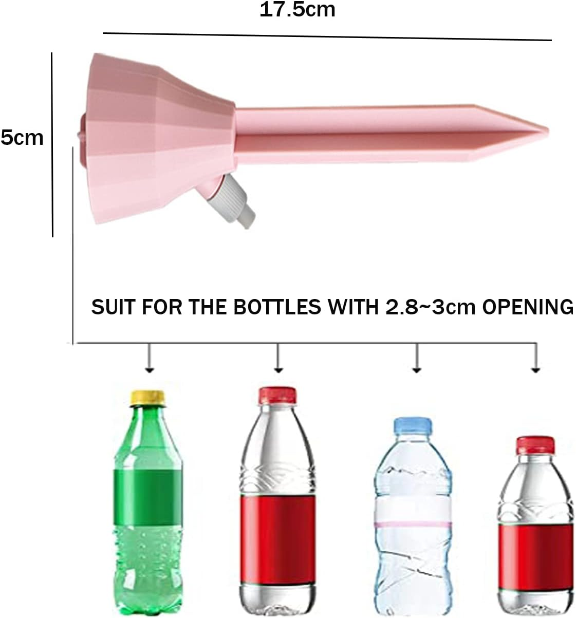 Self Plant Watering Spikes, Auto Bottle Drippers Irrigation Devices, Vacation Automatic Plants Water System with Adjustable Waterer Slow Release Control Valve Switch Design for House, Garden image number 4