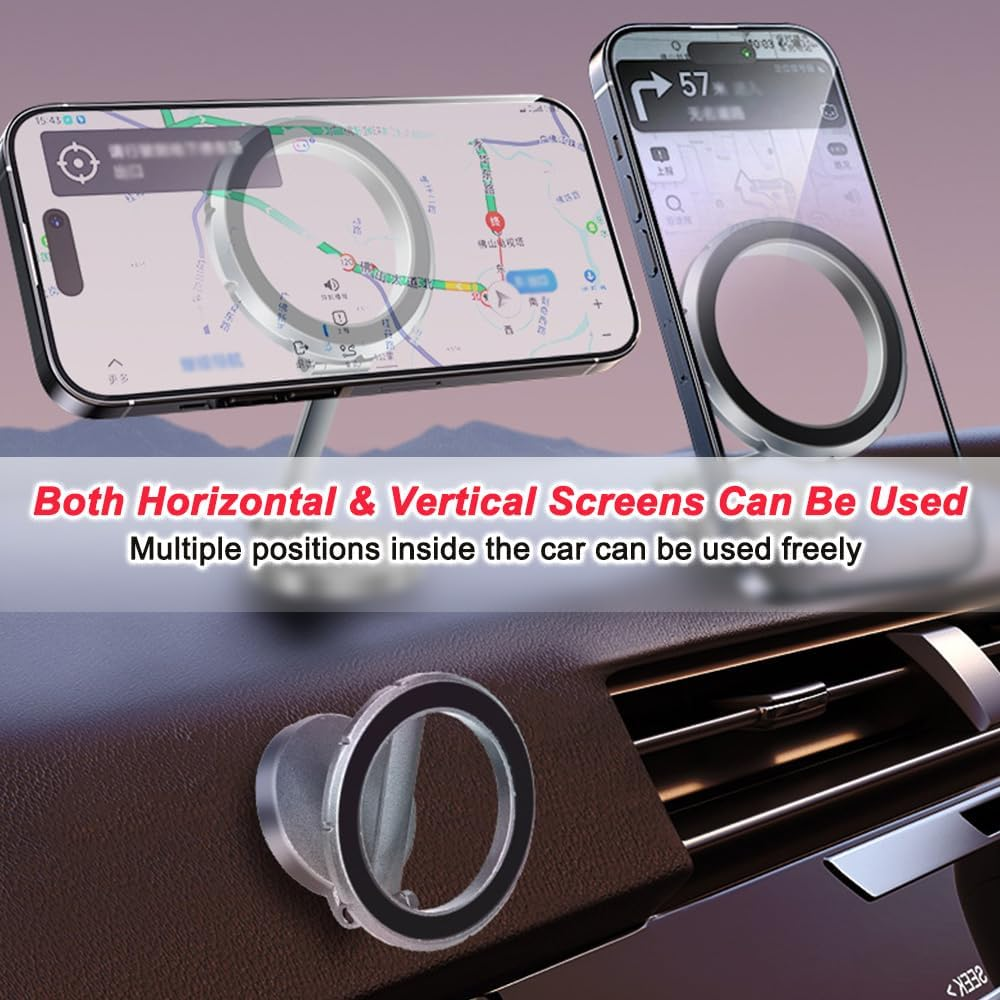 2025 New Magnetic Car Phone Holder,Car Mount Folding & 360&deg; Rotation,For Iphone 16 15 14 13 Pro Max plus Mini Magsafe Case All Phones.Magnetic Car for Phone Holder, Folding, Rotating Car Mount