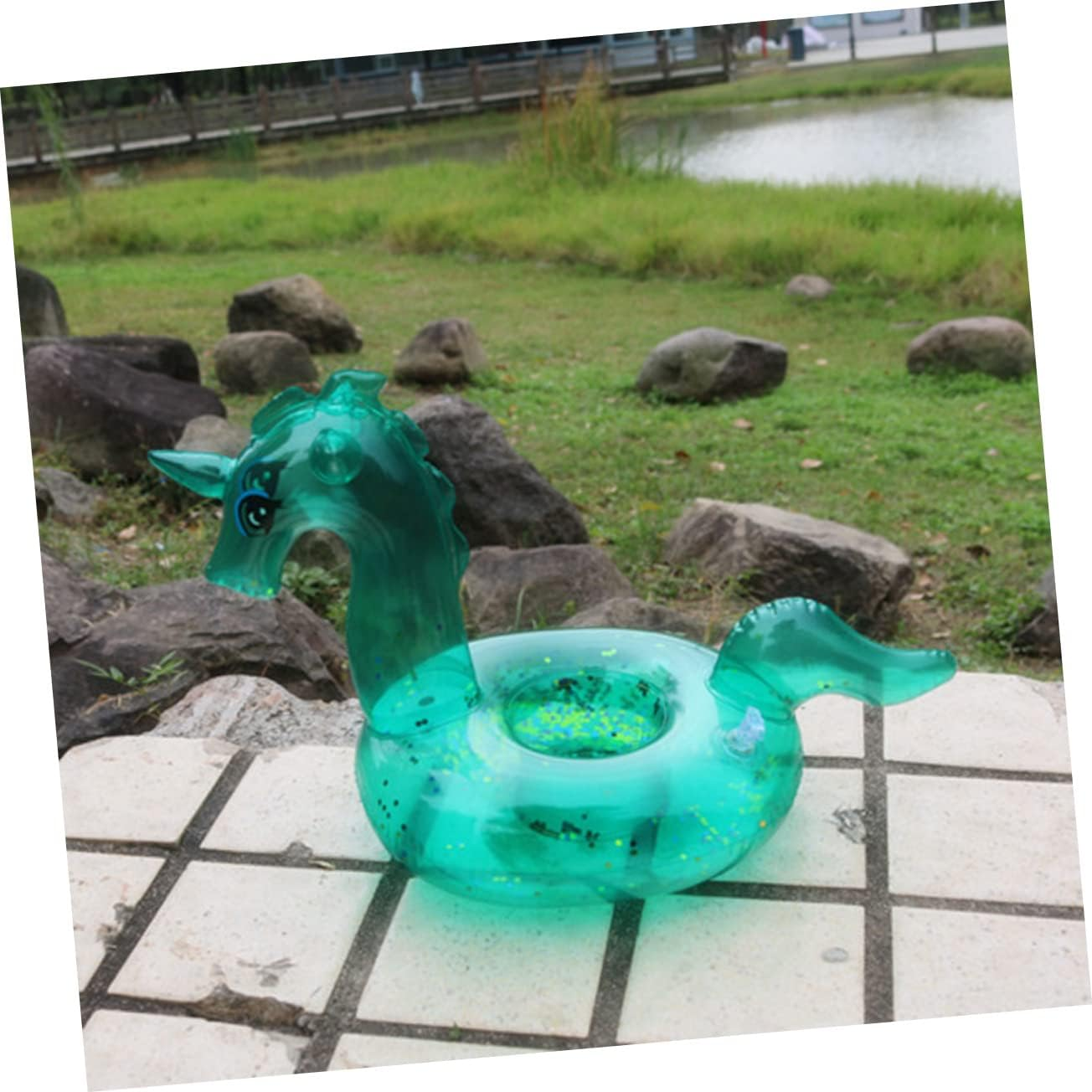 NOLITOY 4Pcs Inflatable Drink Cup Holder Floating Design PVC for Summer Gatherings image number 6