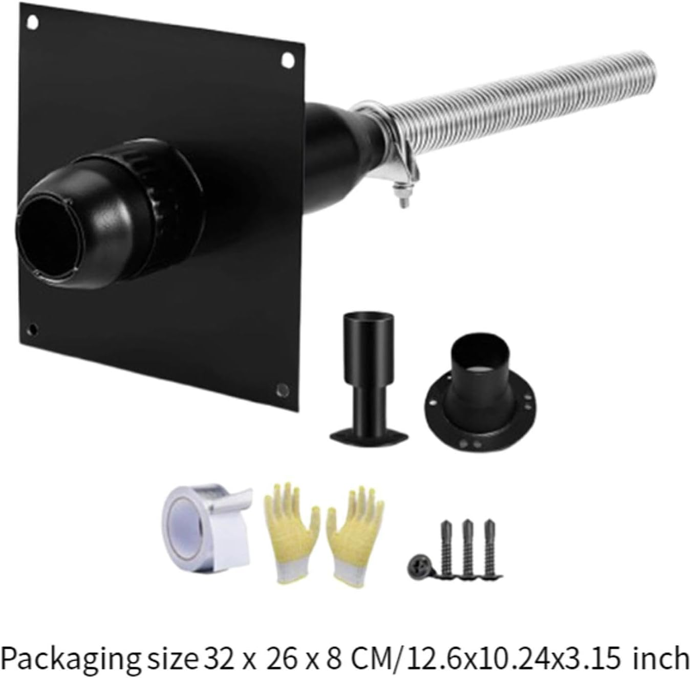 STARTIST Generator Exhaust Extension Kit Stainless Steel Easy Installation Replace Safely Vent Exhaust Wear Resistant Sturdy Practical