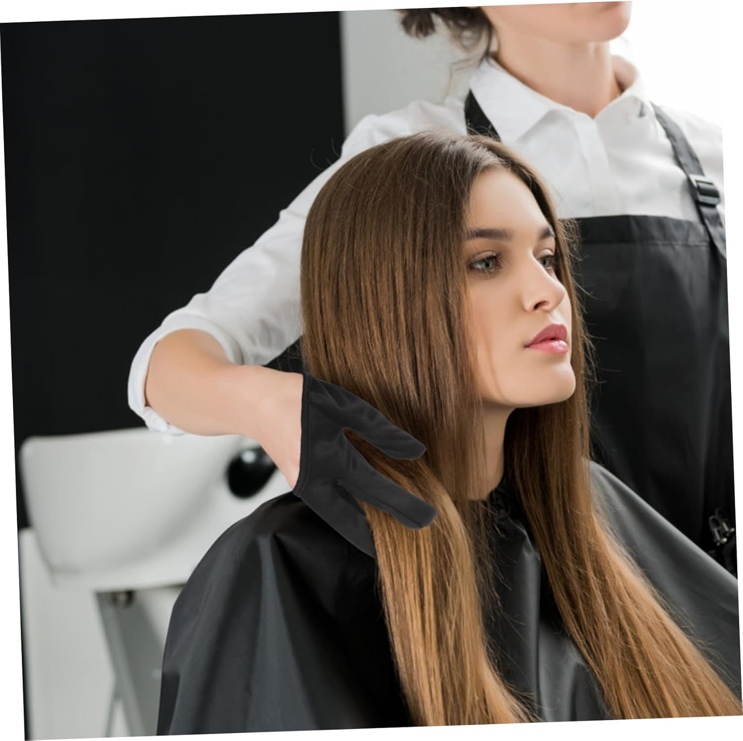 BATHVEVE Professional Hair Straightener Gloves Heat Resistant Gloves for Hair Tools for Salon Use