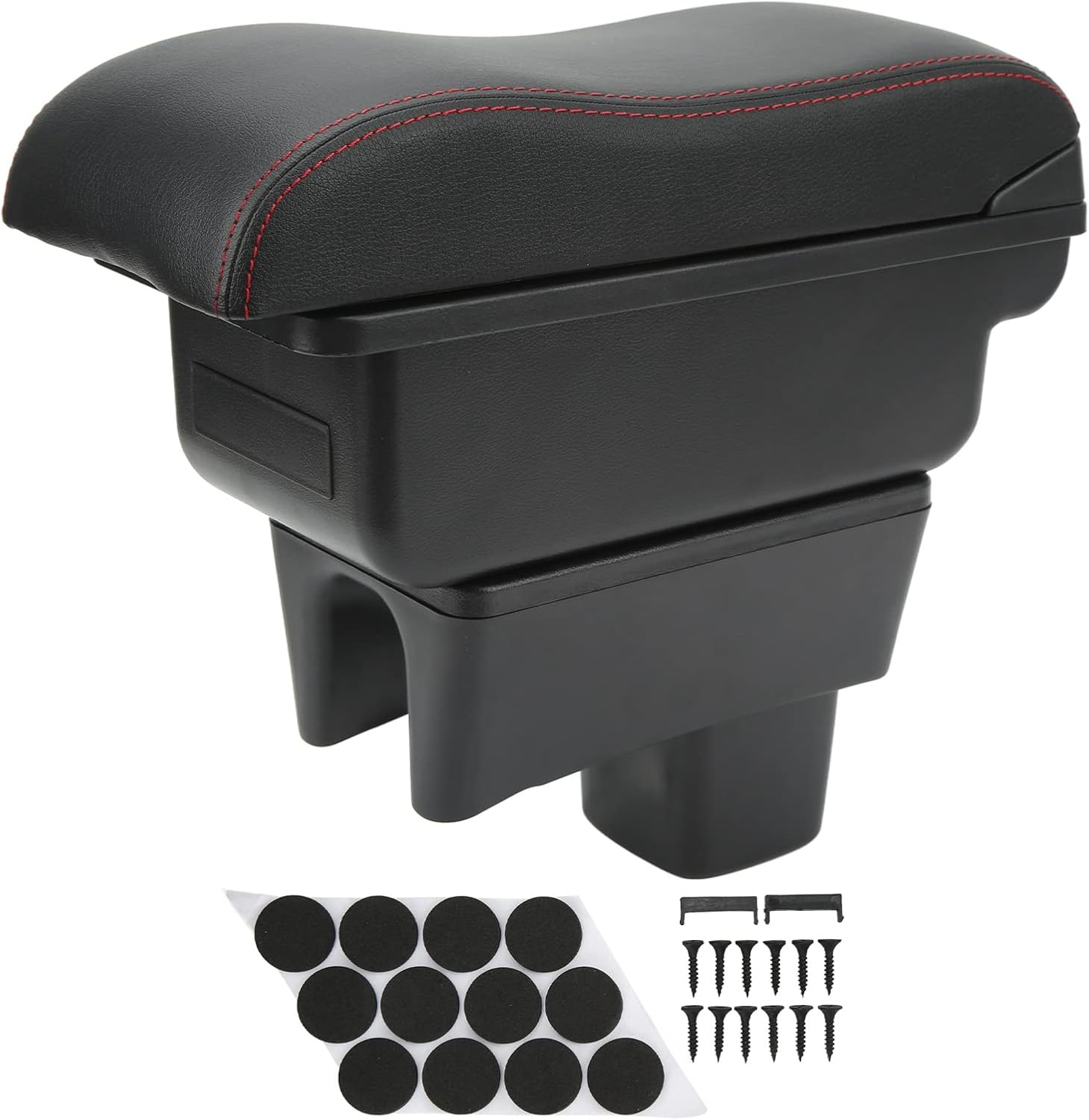 Armrest Box, Car Console Storage Box, Elbow Rest Pad Armrest Extender with Magnet Switch for Relieving Arm Fatigue, Storing Items, Replacement for Swift 2005‑2021