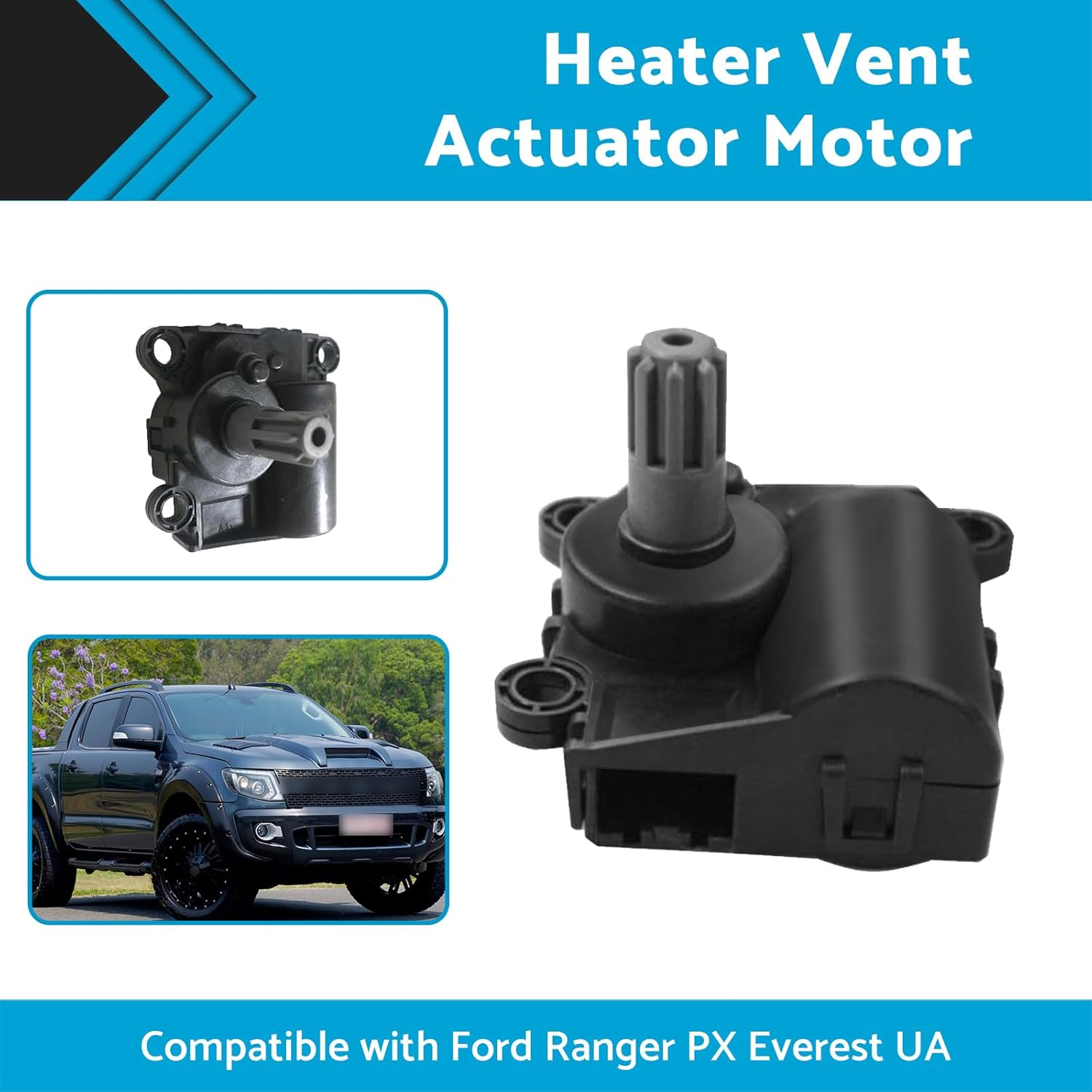 MAX COOL AB3919E616AA A/C Heater Vent Actuator Motor T6 Inlet Suitable for Ford Ranger PX Everest UA Everest image number 1