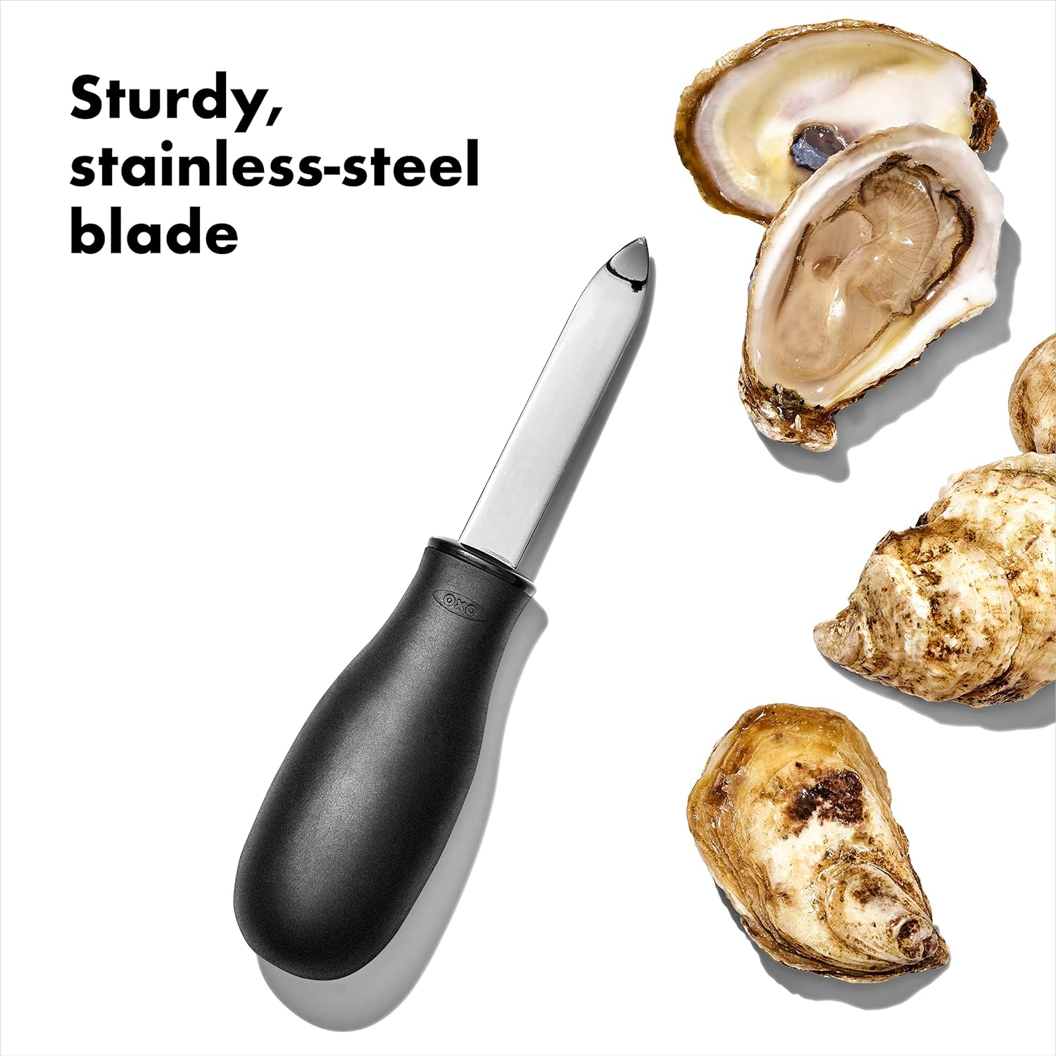 OXO Good Grips Stainless Steel Non-Slip Oyster Knife image number 2