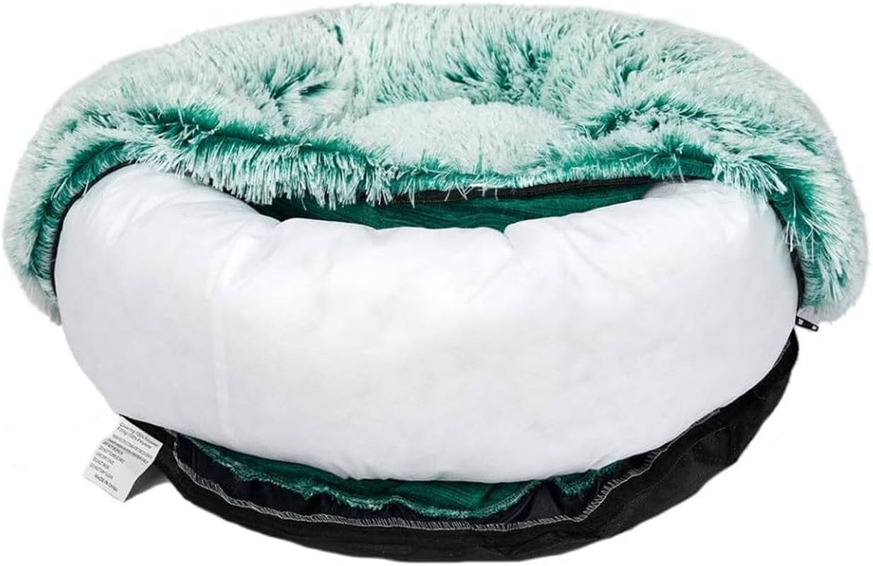 Pawz Replaceable Cover for Dog Calming Bed Nest Mat Soft Plush Kennel Teal XXL image number 2