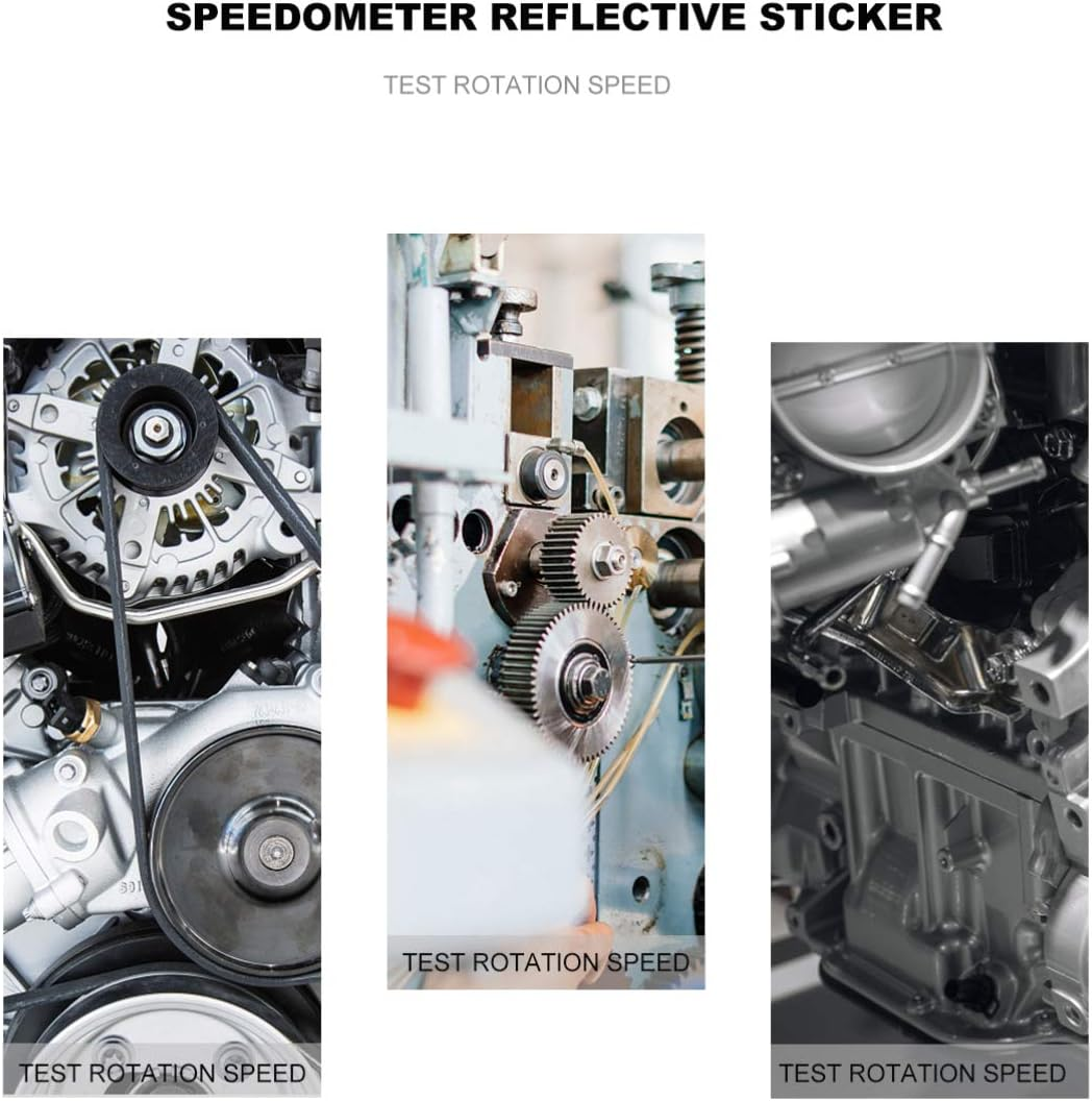 12Pcs Reflective Tape for Tachometer Reflective Stickers Paper for Speedometer Strip Stickers for Digital Photo Tachometers image number 5
