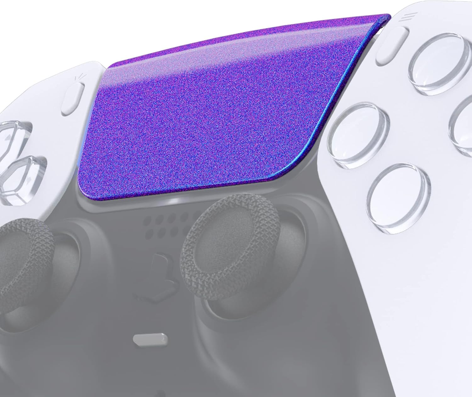 Extremerate Chameleon Purple Blue Replacement Touchpad Cover Compatible with Ps5 Controller BDM-010 020 030 040 050, Custom Part Touch Pad Compatible with Ps5 Controller - without Controller
