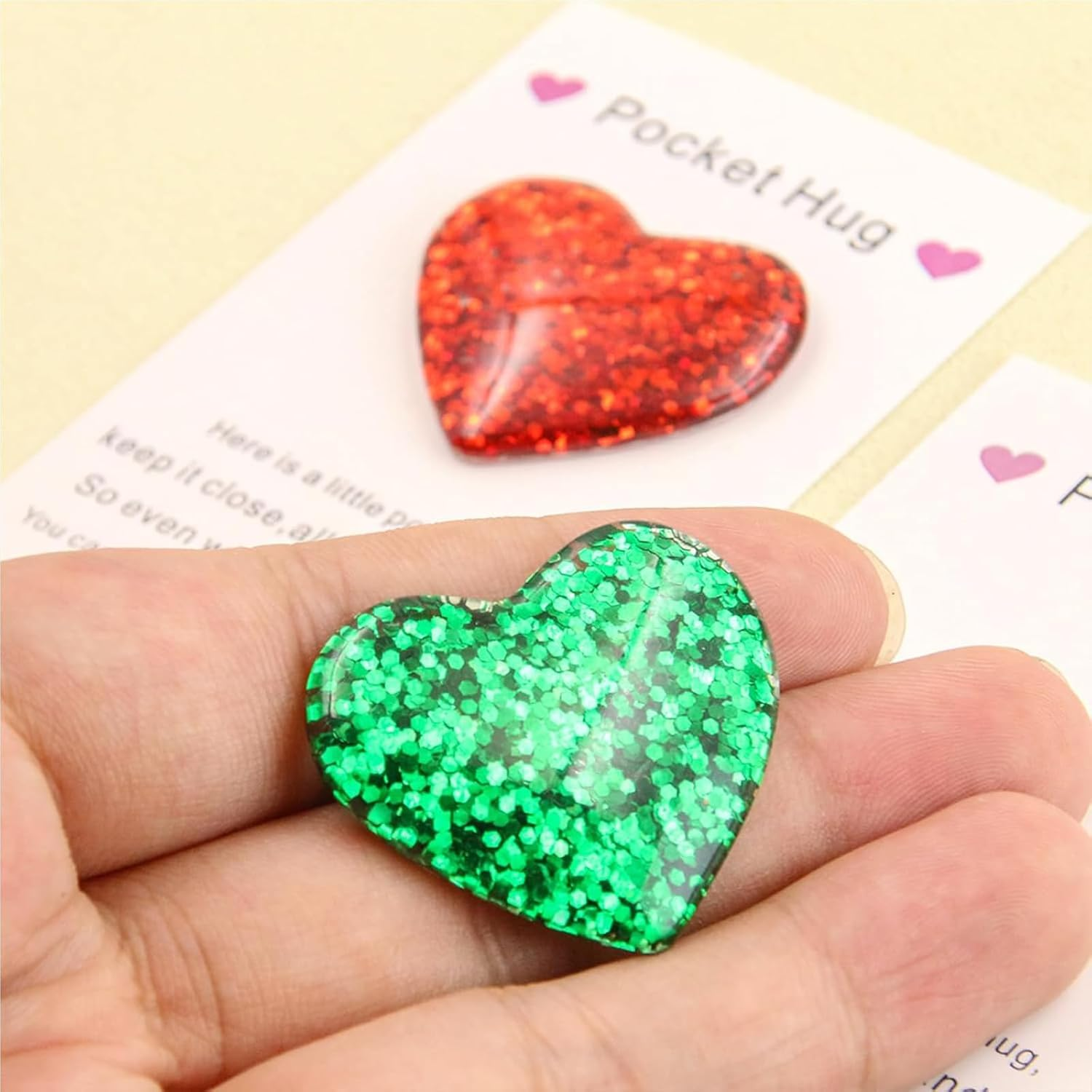 3 PCS Pocket Hug, Set of 3 Colourful Pocket Hugs in Purple, Blue and Multicolour, Emotional Support for Long Distance Relationships, Graduation, More, a Heartfelt That Symbolises Love image number 2