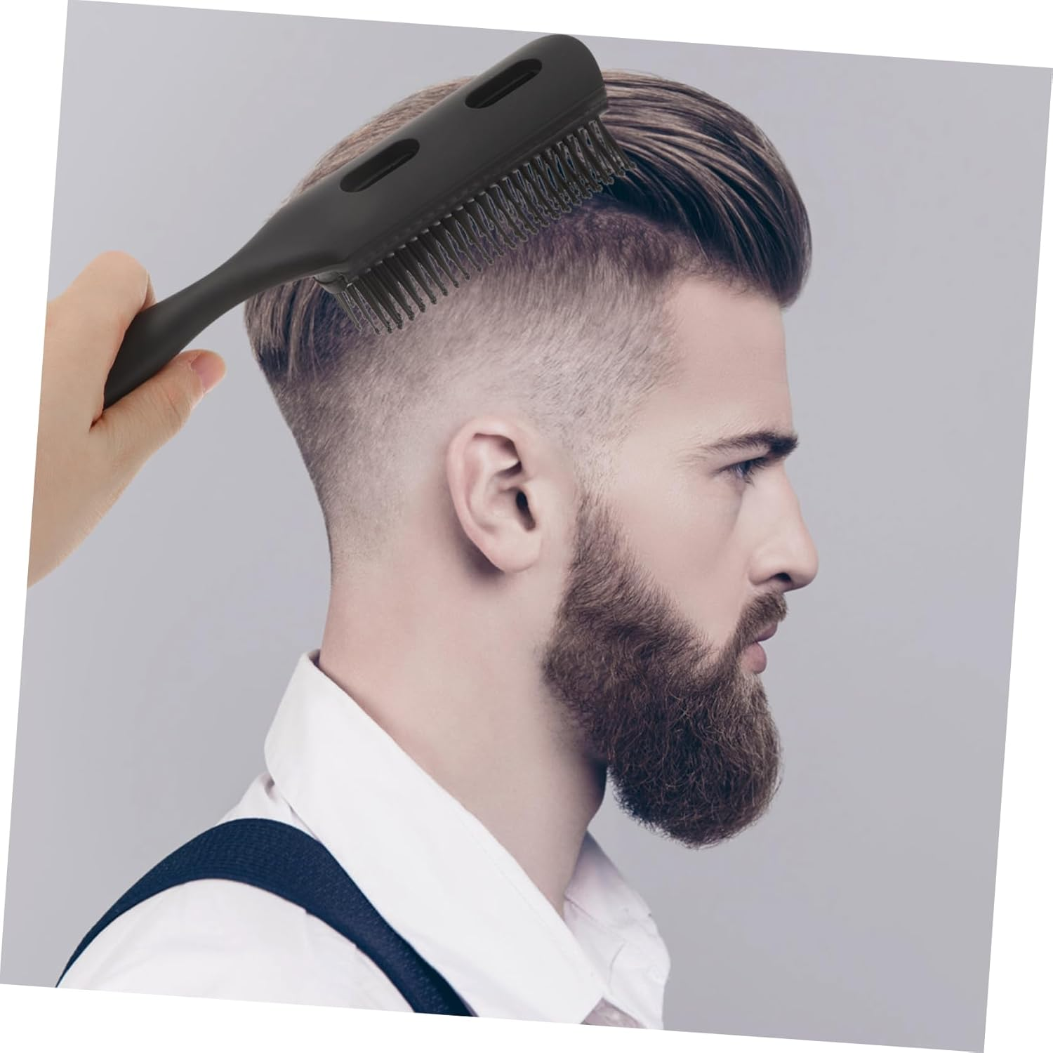 Healeved Detangling Hair Brush for Men Women Static Comb with Ribbed Teeth Scalp Massaging Styling Tool for Wet Dry Hair Salon Home Use image number 1