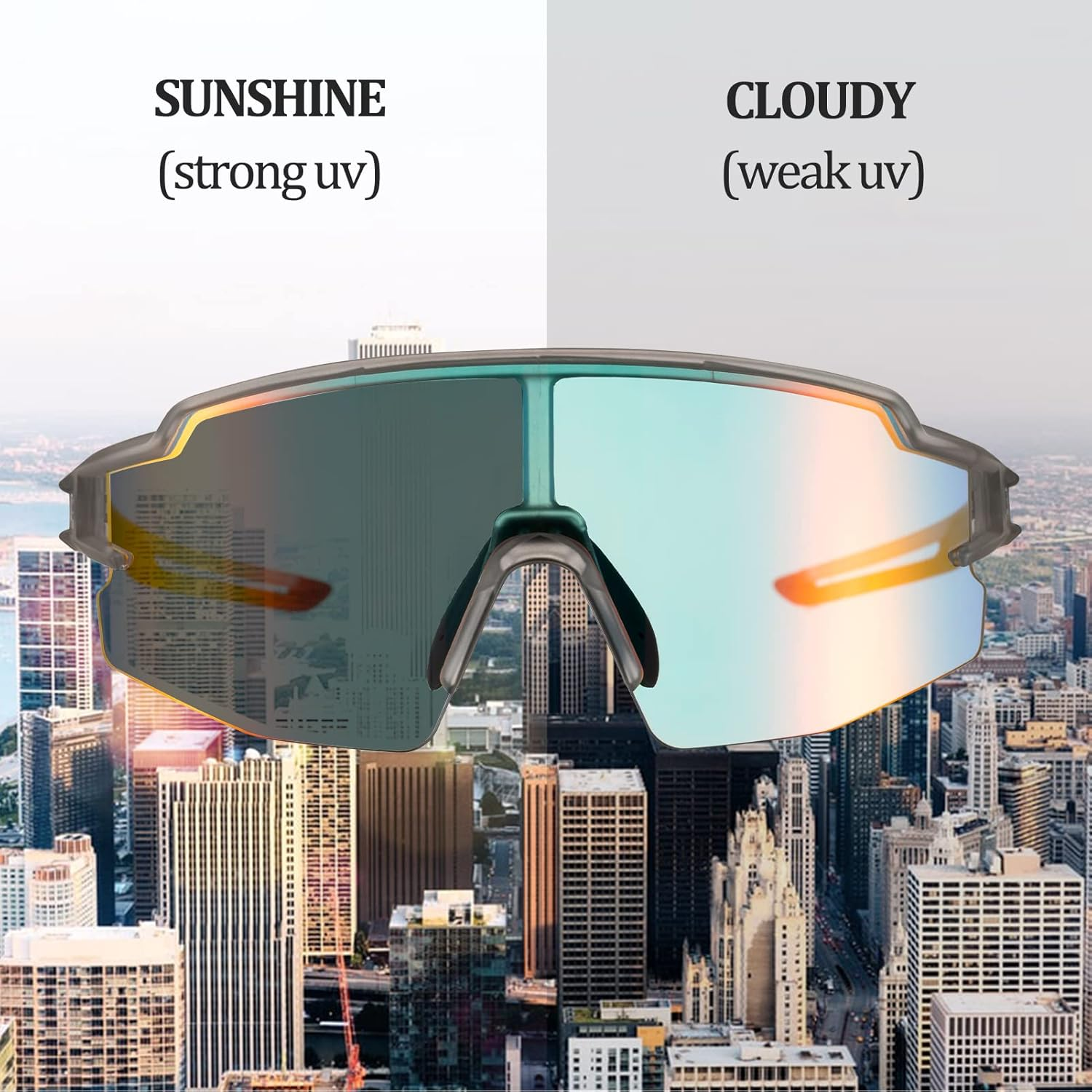 ROCKBROS Sunglasses for Men Women UV Protection Cycling Sunglasses Sport Glasses