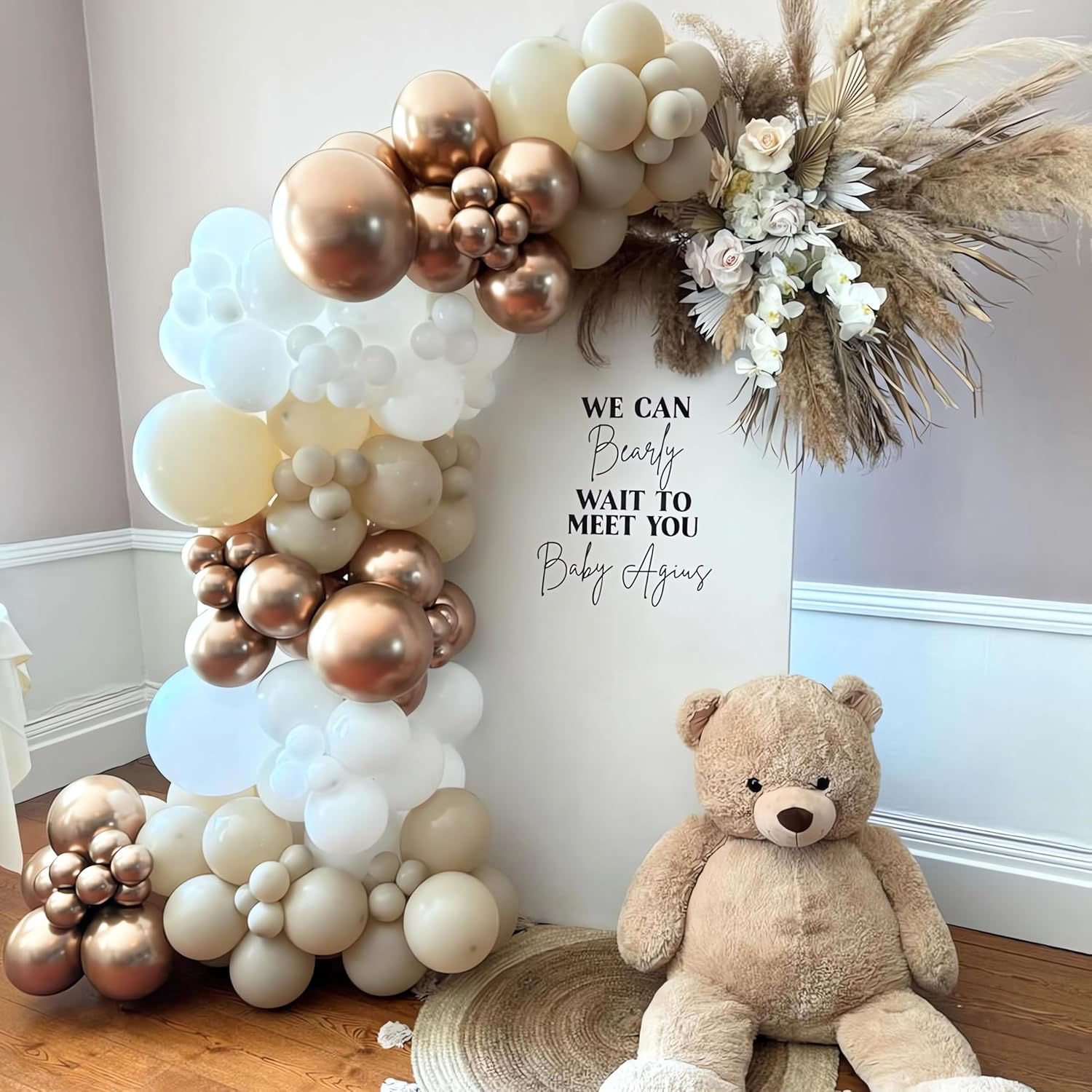 Balloon Arch Kit with Adjustable Frame & 30 Clips - Reusable Aluminum-Plastic Garland Stand for Weddings, Birthdays, Baby Showers - Includes Pump, Bases & Tools (8.2FT+5FT, Indoor/Outdoor) image number 1