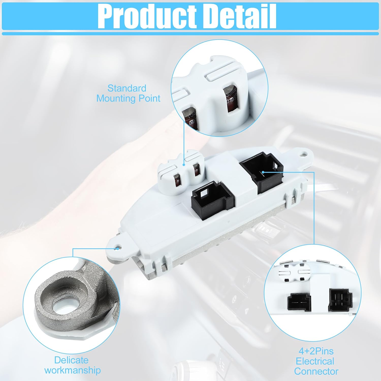 ACROPIX HVAC Heater Blower Motor Resistor Regulator Module Fit for Mercedes-Benz GL350 GL450 GL550 GL63 AMG 2013-2016 No.1669066300/A1669064001 - Pack of 1 image number 5