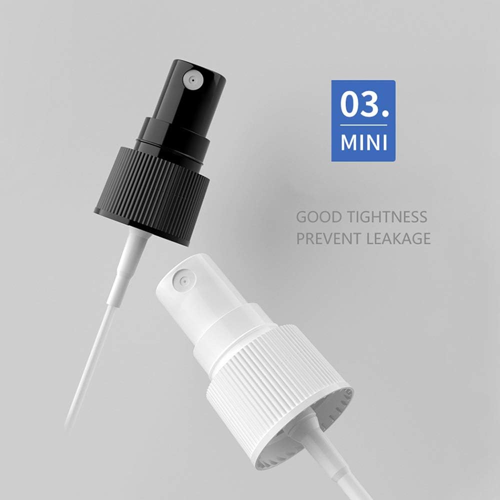 VOANZO 10PCS Empty Plastic Spray Bottle 100Ml Fine Mist Travel Atomiser Set Refillable Travel Size Bottle Toiletries Liquid Containers (White) image number 3