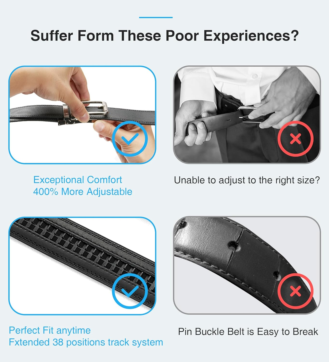 Womens Belt for Jeans, CR Women Tan Leather Belt with Gold Buckle for Pants, 1.25" Ratchet Ladies Belt for Jeans Pants image number 6