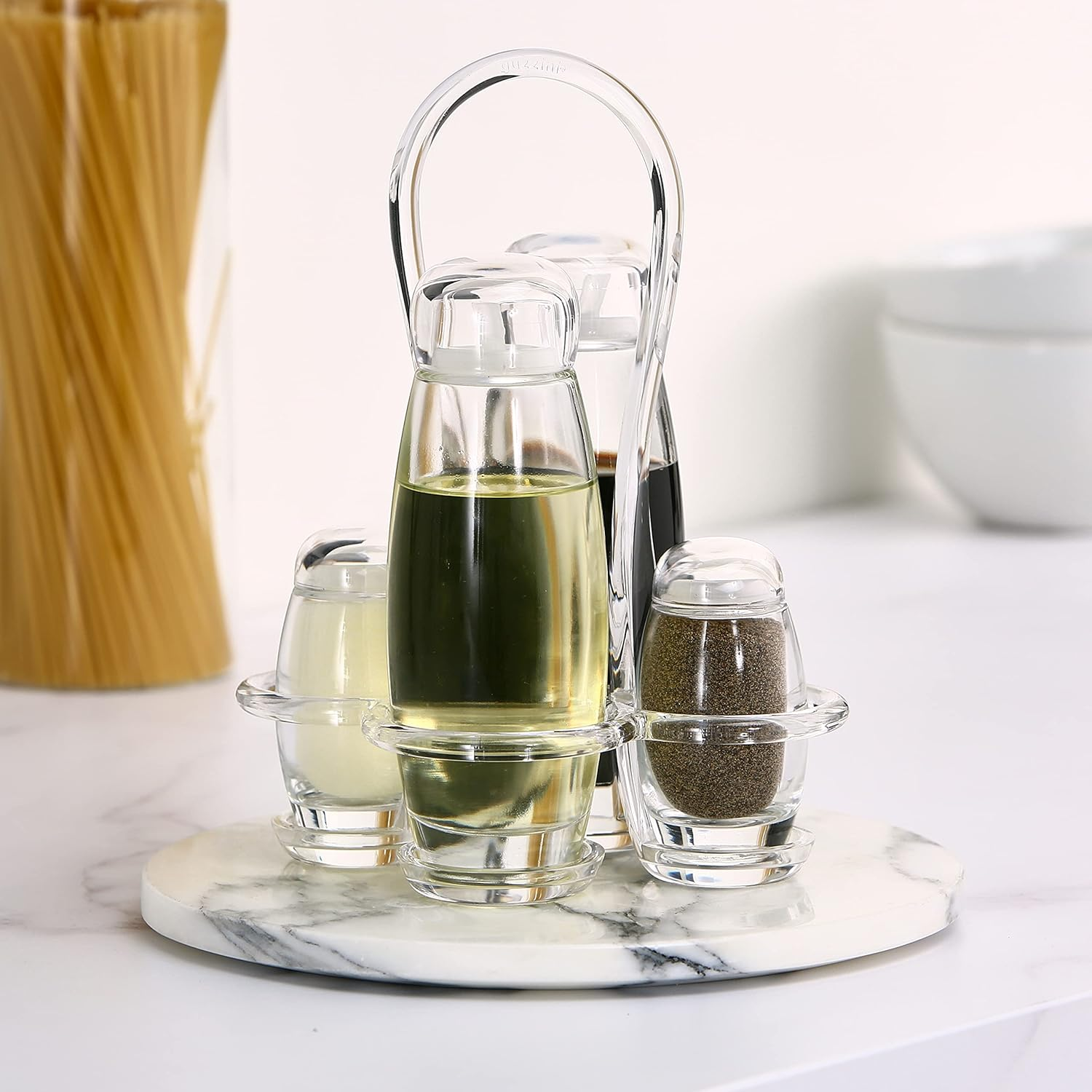 Guzzini 23130000 Bolli Cruet Set, Clear image number 3