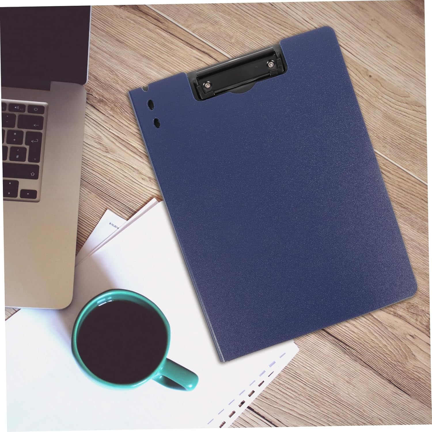 PLAFOPE Writing Pad Holder Clip Board for Classroom Portable Students Writing Boards Paper Clips Office Document Organizer - Grey image number 7