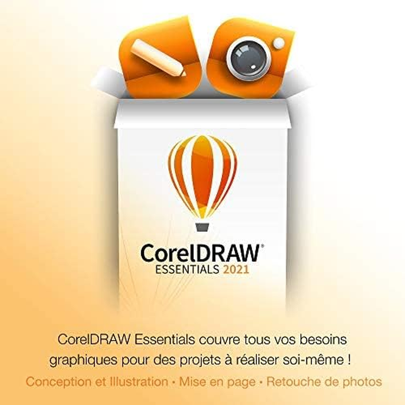 Coreldraw Essentials 2021 | Graphics Design Software for Occasional Users | Illustration, Layout, and Photo Editing [PC Disc]|Essentials 2021|1 Device|Perpetual|Pc|Disc image number 3