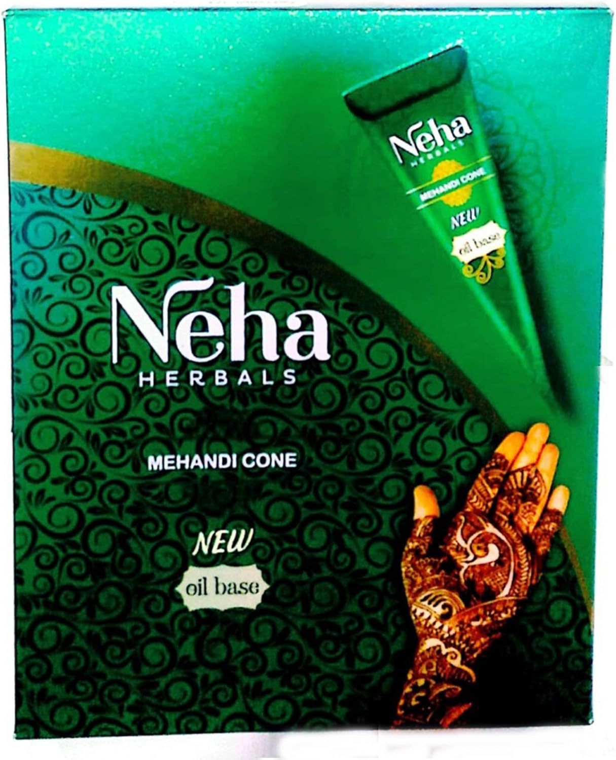 Neha Herbal Mehendi Cone Natural Mehendi (Pack of 12 Cone)