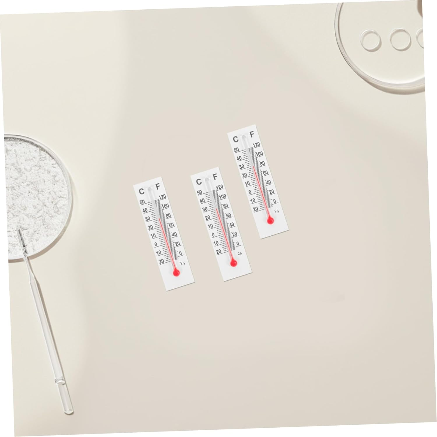 30Pcs Micro Temperature Gauges Portable Pocket Thermometers for Dollhouse Accessories and Decoration Glass Design with Clear Readability for Home and Office Use image number 4