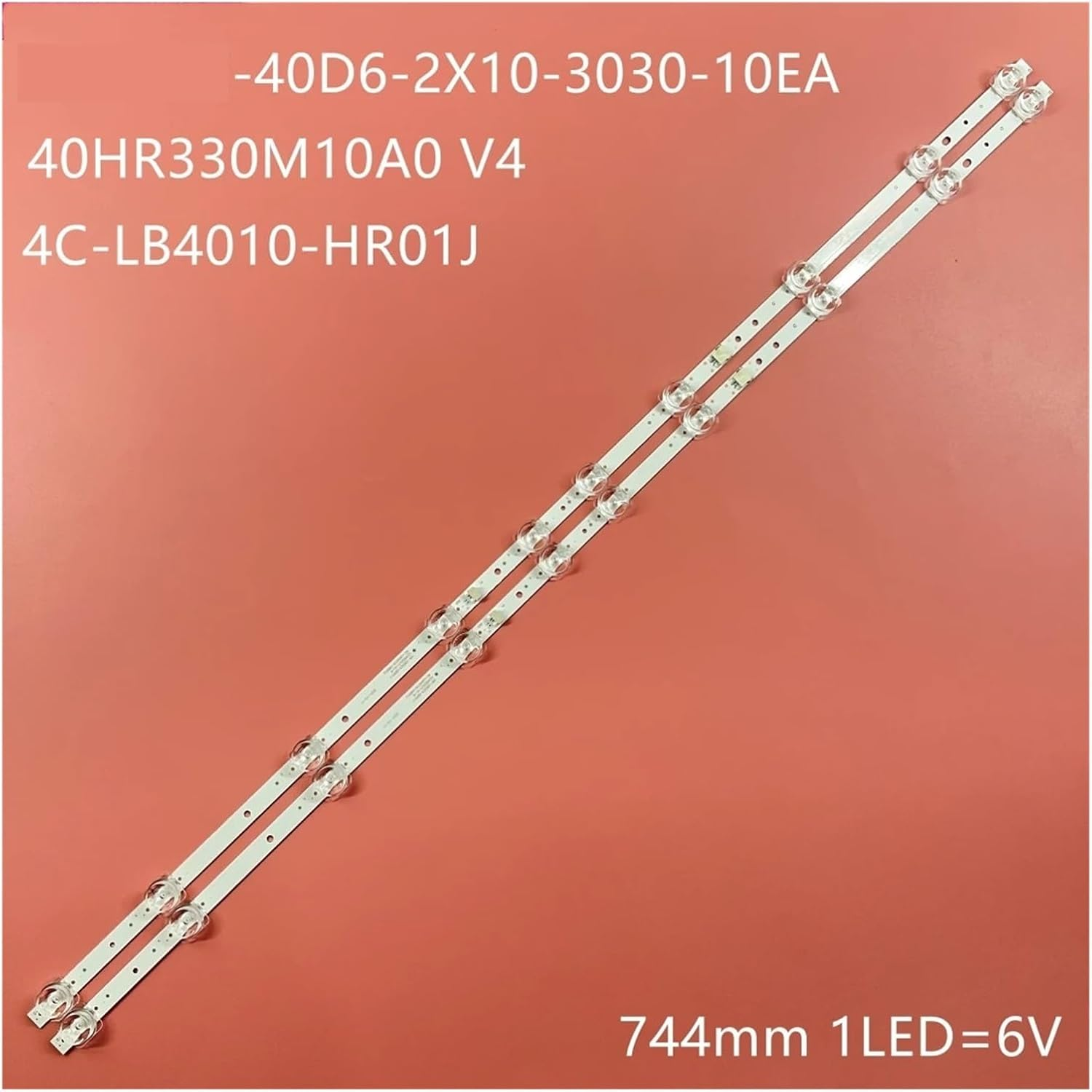 TV Backlight 40HR330M10A0 V4 for 4C-LB4010-HR01J 4C-LB4010-HR02J TCL 40F6F 40L2F 40D610X2 LED40S6500 40S6500FS L40S6400 L40S6500 (Color : 2 Pieces 1TV) image number 4