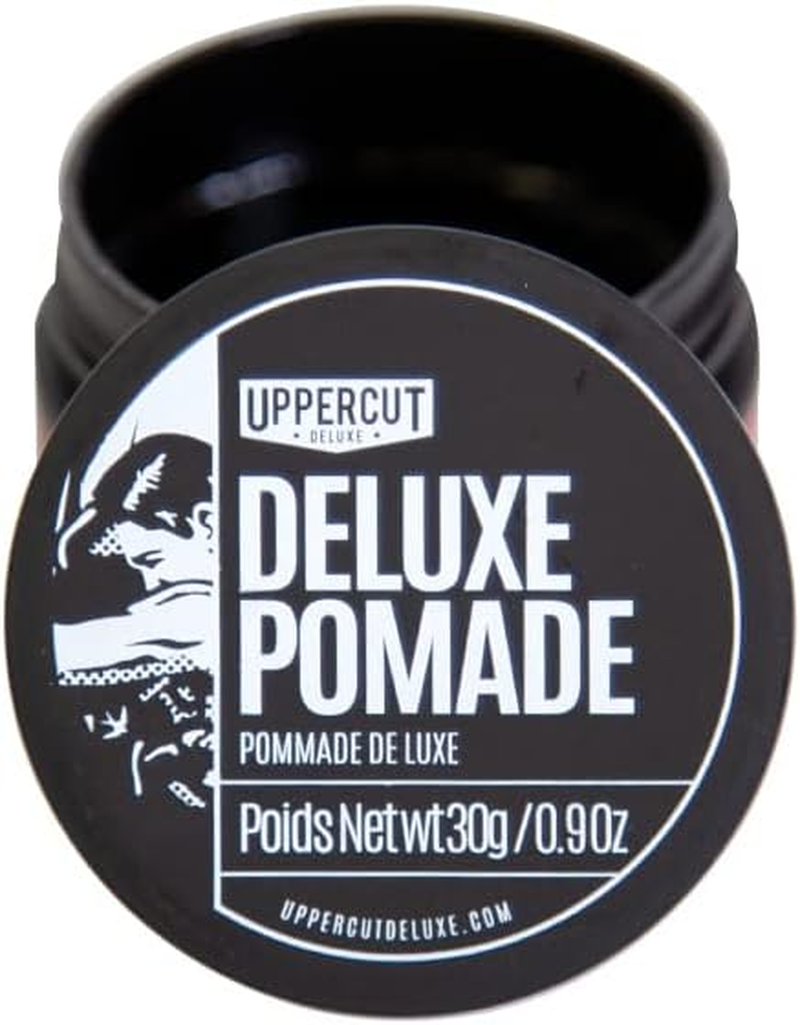 Uppercut Deluxe Deluxe Pomade, Mens Pomade High Shine and Strong Hold, Water Based Pomade for Men, Mens Hair Product for Classic Looks for Short to Medium Lengths 30G image number 1