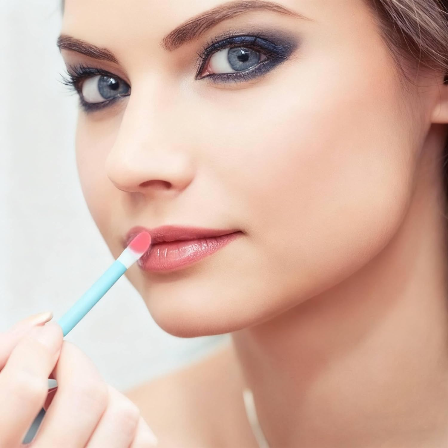 Pack of 400 Lip Brushes, Betterjonny Make-Up Lipstick Brush, Lip Gloss, Concealer Brush, Lipstick Stick Applicator, Lip Applicator Tool for Perfect Lip Makeup (Blue) image number 6