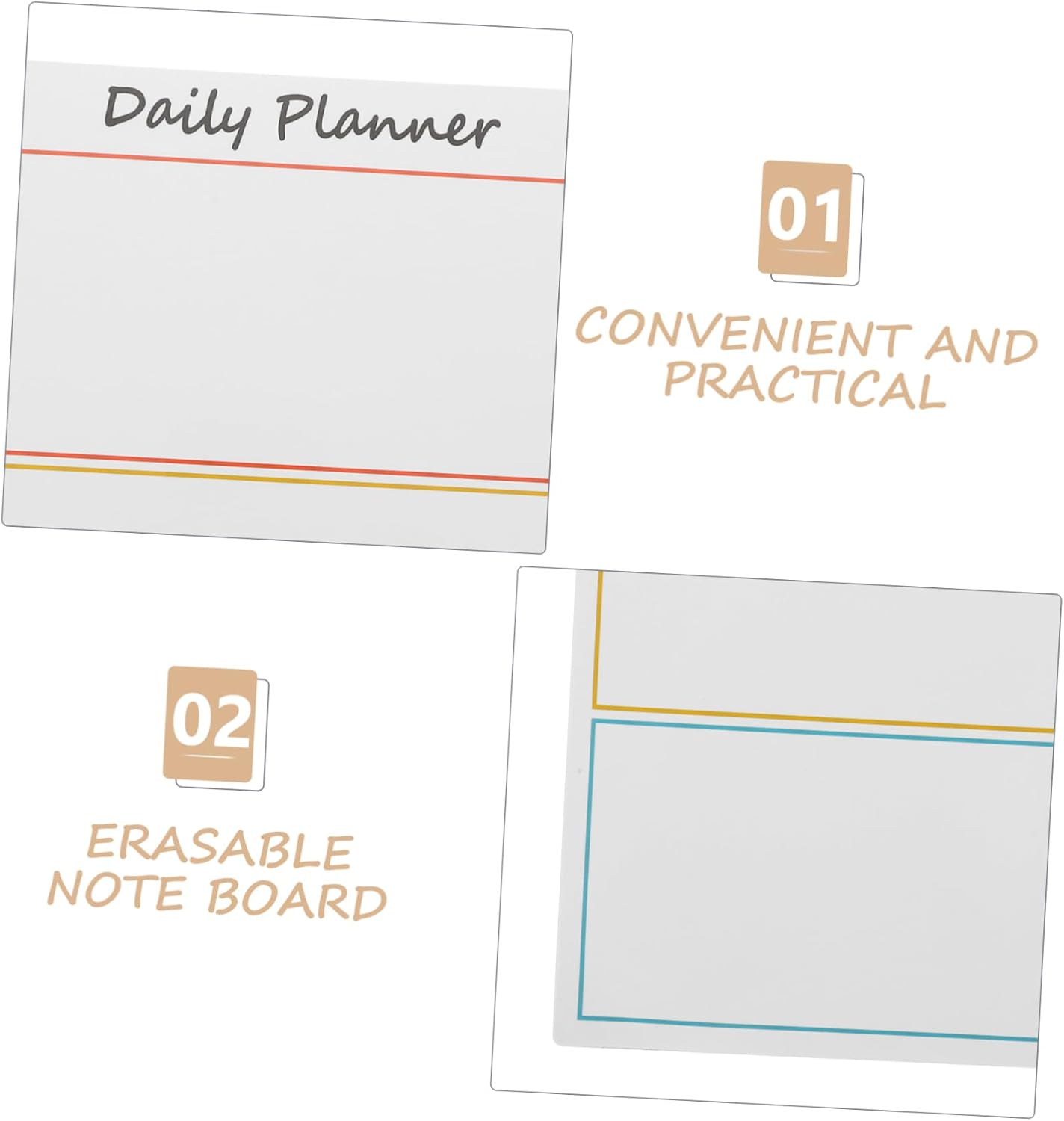 CIYODO Message Board Refrigerator Magnets Stickers Calendar Refrigerator Reminder Kitchen Writing Board Sticker Reminder Memo Writing Board Rewritable Fridge Magnet White Shopping Resin