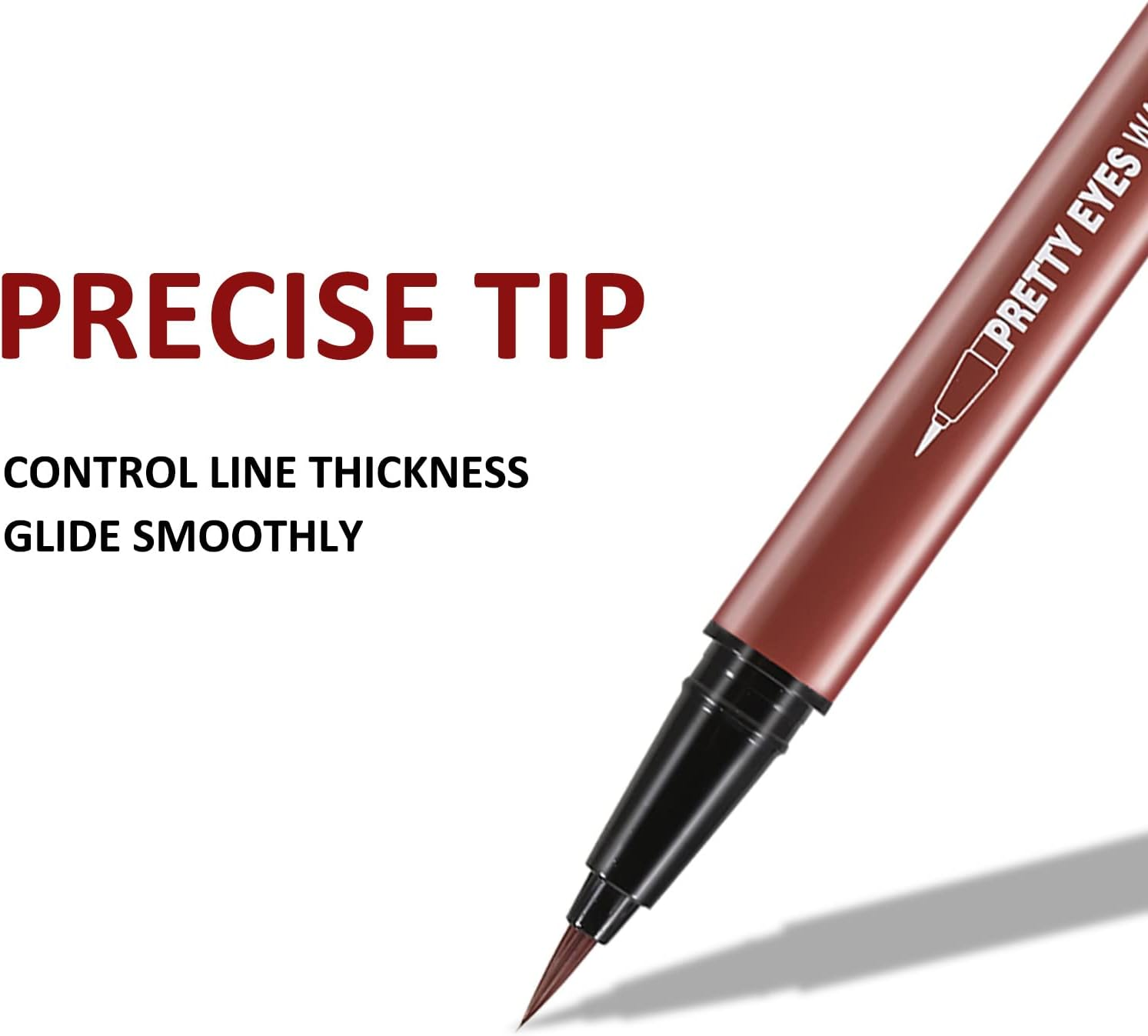 Boobeen Liquid Eyeliner Pen, Matte Eye Liner with Precision Tip, Long Lasting Eyeliner Pencil for Bold Eye Makeup, Glides on Smoothly - 02 image number 7