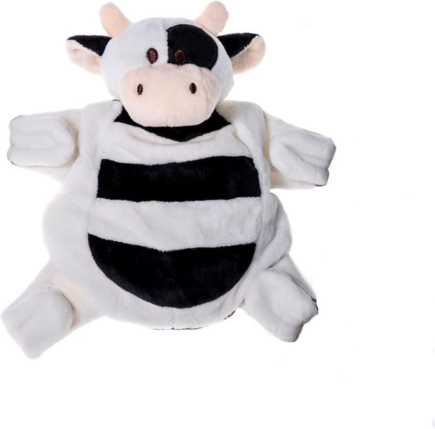 Baby Comforter | Plush Toy with Dummy Holder, Holds Pacifier or Teether, Machine Washable, Newborn Sleep Aid & Baby Gift| Cow image number 4