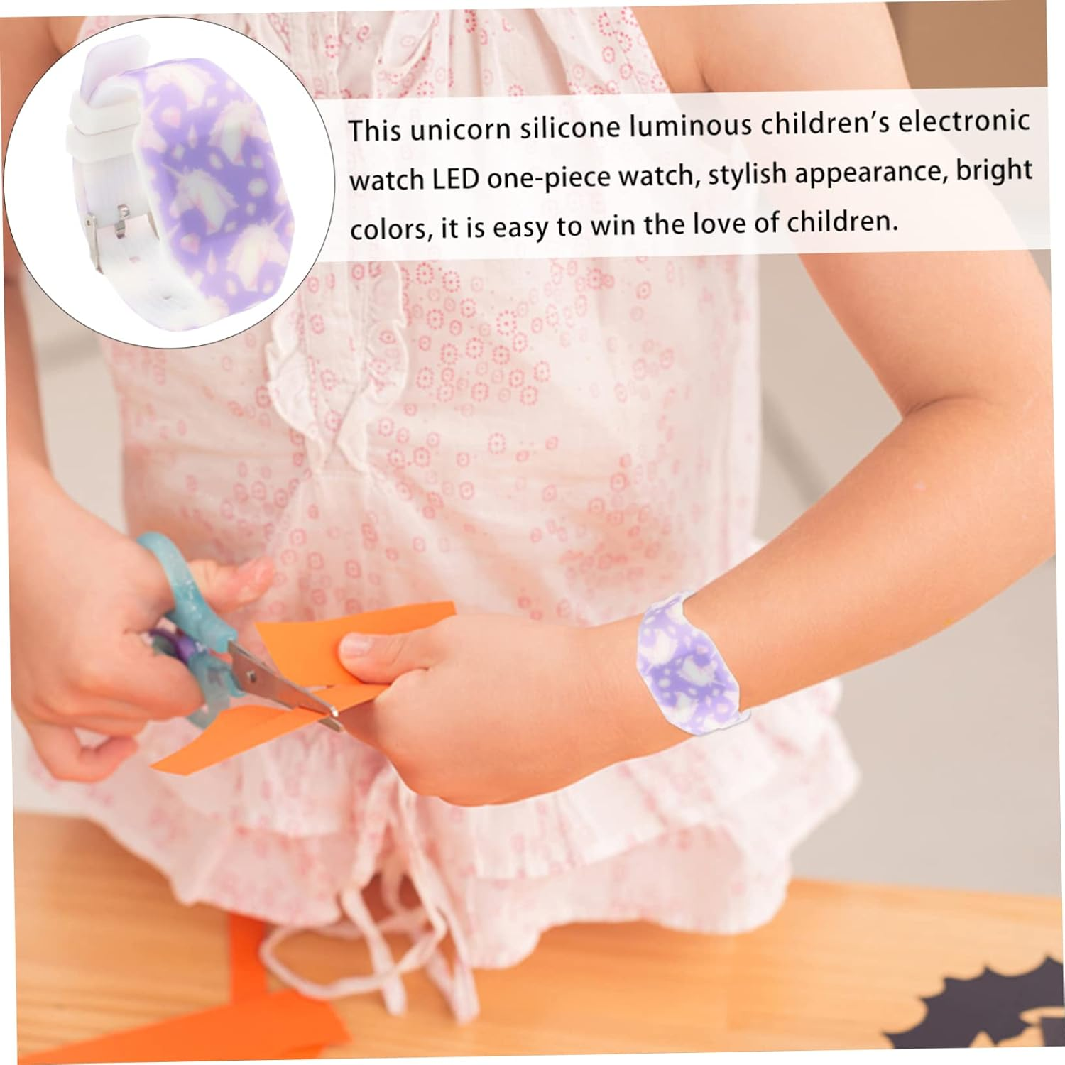 KONTONTY Children'S Watch Outdoor Watch Kid Watch Childrens Watch Digital Watches for Kids Girls Digital Watch Digital Watch for Kids Silicone Watch Kids Digital Watch Boy LED Electronic image number 6