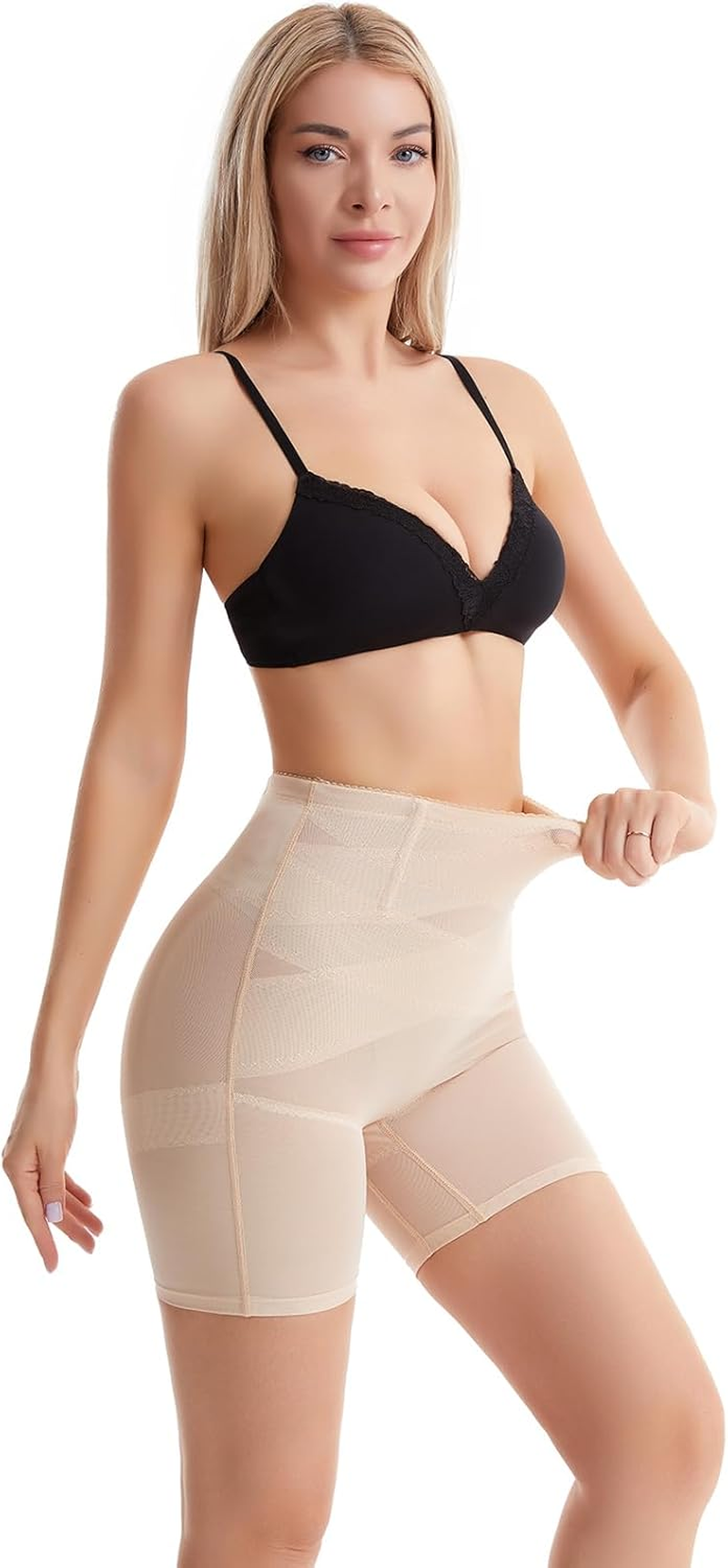Shapewear Shorts for Women - High Waisted Tummy Control Knickers Shaping Short Body Shaper Underwear image number 6
