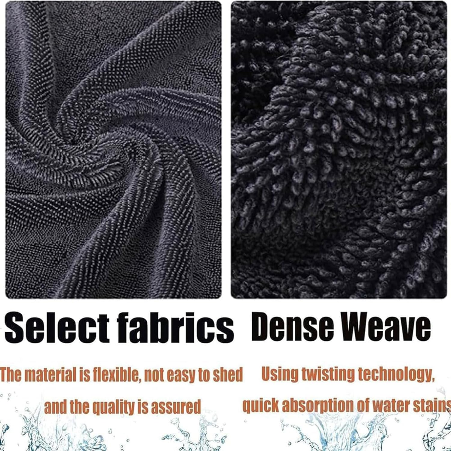 Magicwipe XXL Bathroom Drying Cloth, Shiny Wipes for Car Detailing, Kitchen, Window (3PCS, 40 * 40Cm/ 15.75 * 15.75In) image number 2