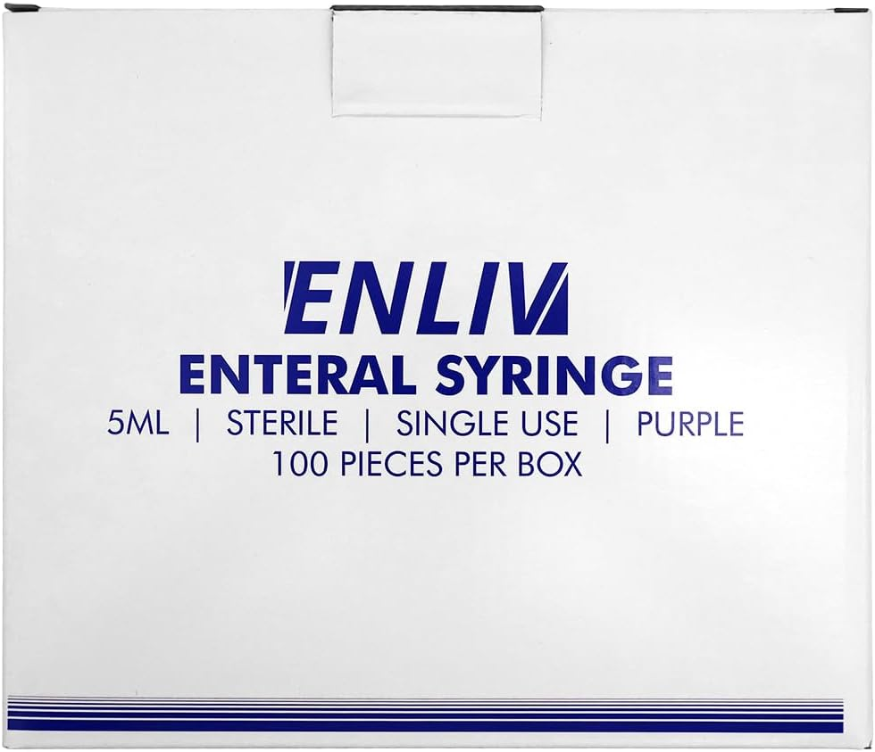 Enfit Enteral Syringe 5Ml Sterile Purple 100 Pieces/Box image number 1