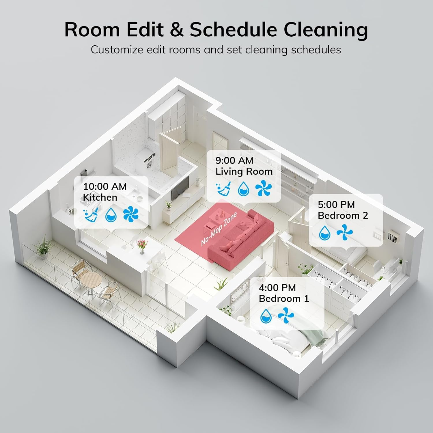 ILIFE A12Pro Robot Vacuum Cleaner and Mop,Self Emptying Station for 60 Days,Lidar Navigation, Home Mapping, No-Go Zones, 2.4G Wifi/App/Alexa/Remote Control, for Hard Floors (A12 Pro)