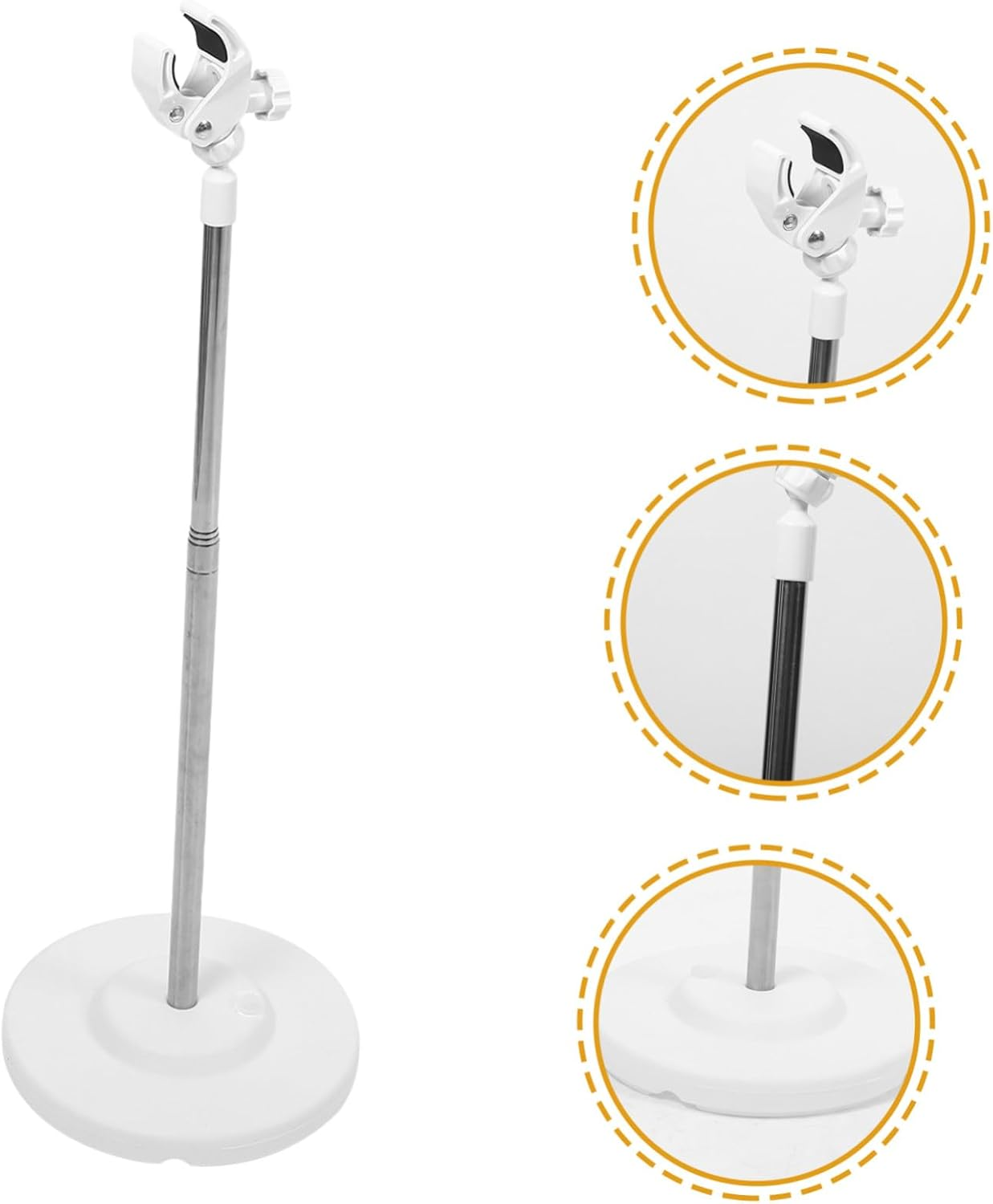 BIUDECO Adjustable Height Pet Hair Dryer Holder Stand Hands Grooming Arm Clamp for Dogs and Cats Convenient Detachable Floor Mount for All Pets image number 2