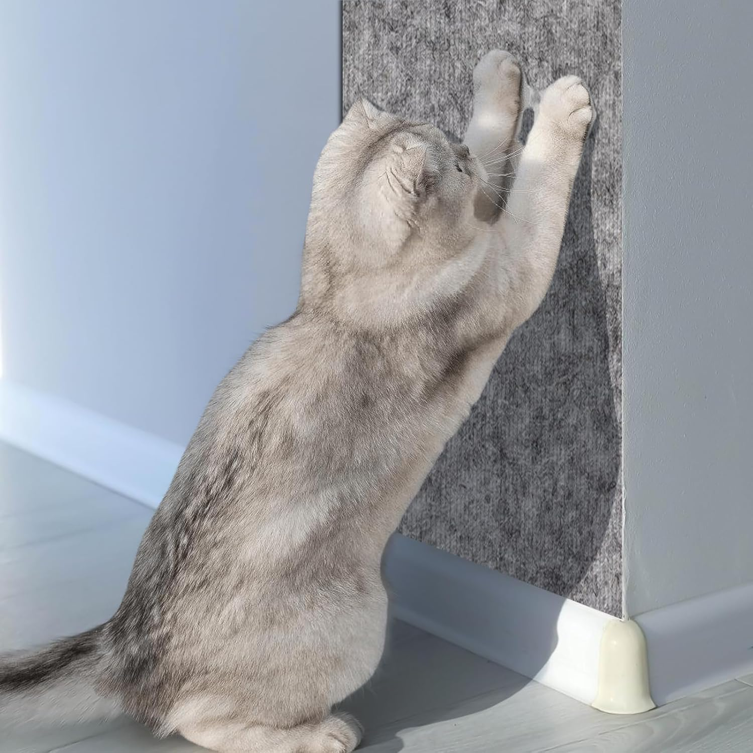 200 Cm X 40 Cm Self-Adhesive Scratching Mat Cat Scratching Mat Cat Wall DIY Trimmable Scratching Board Cat Scratching Mat Scratch Protection Sofa Cat Anti-Scratch Tape for Cat Stand Wooden Handle Cat image number 4