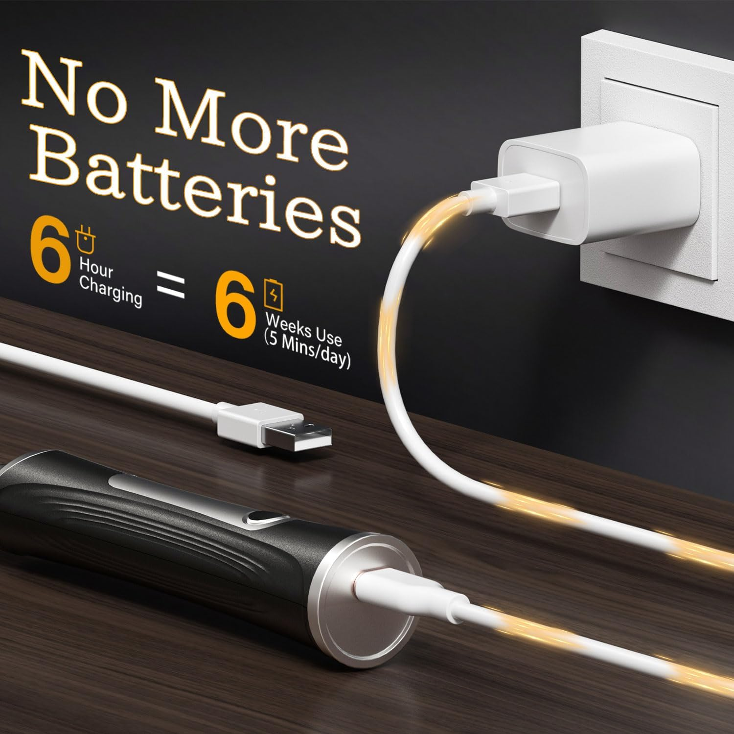 Billord Rechargeable Milk Frother Handheld - Foam Maker with Stainless Whisk for Cappuccino, Latte, Bulletproof Coffee, Hot Chocolate, Creamer, Keto Diet, Protein Powder, Matcha