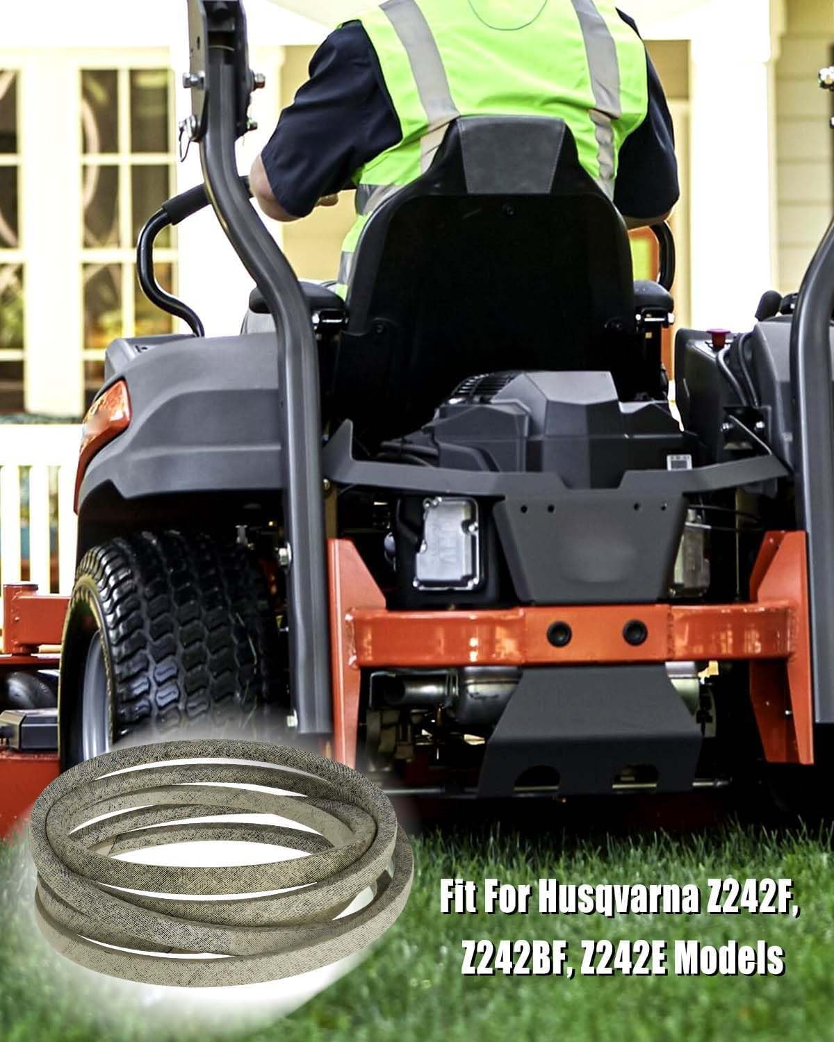 NTSUMI Replace 587270001 Deck Belt Fit for Husqvarna Zero-Turn Z242F Z242E 967953803 967271802 Series 42" Lawn Mower, Drive Belt 1/2" X 121" Made with Kevlar image number 5