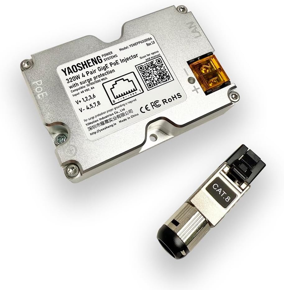 320W Poe Injector with Comprehensive Protection. Suitable for High Performance Starlink. image number 5