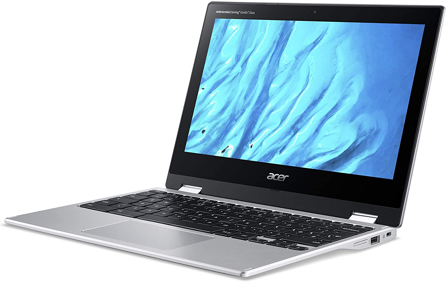 Acer Convertible Chromebook Spin 311, 11.6" HD IPS Touch, Mediatek MT8183 Processor, 4GB RAM, 32GB Emmc, Chrome OS, Silver, CP311-3H-K4S1
