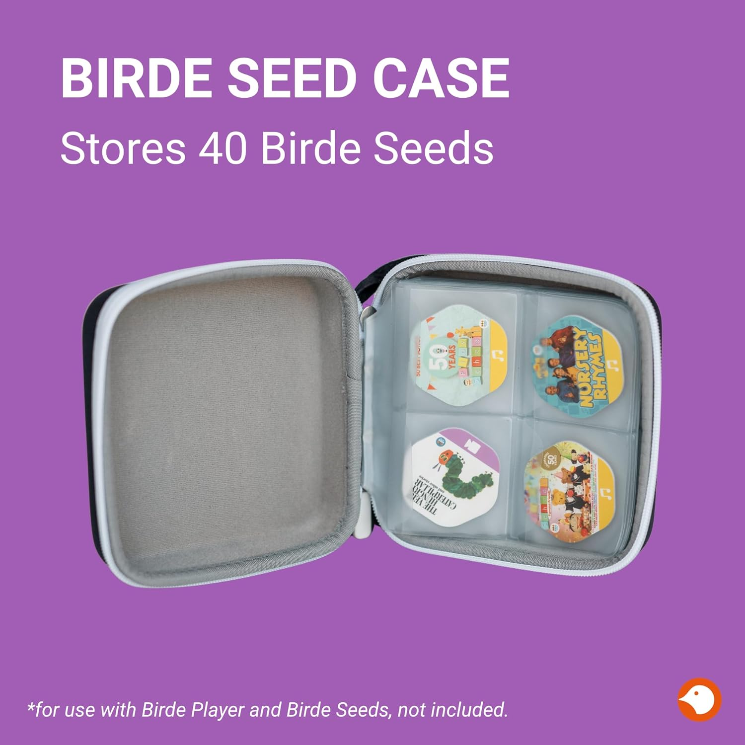 Birde Seed Storage Case, 40 Seeds Capacity, 10 Sleeves with 4 Pockets Each image number 1