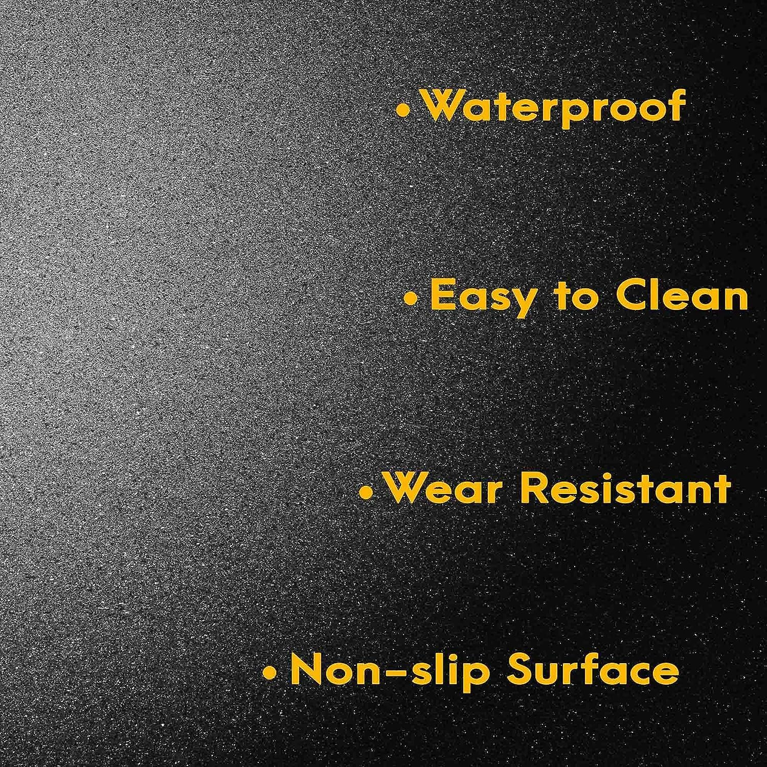 Gym Mat Flooring - Heavy Duty Rubber Mat for Gym Exercise - Premium Slip-Resistant, Shock Absorbent, Solid Rubber Matting for Gymnastic, Sports & Fitness - 1M X 1M with 15MM Thickness image number 3