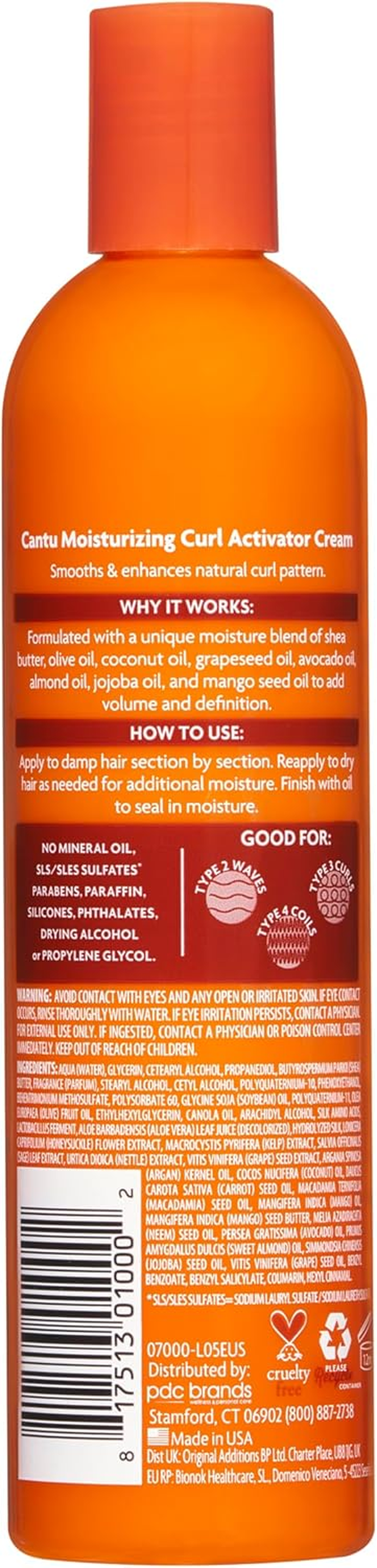 Cantu Shea Butter Moisturizing Curl Activator Cream 12 Oz. image number 4