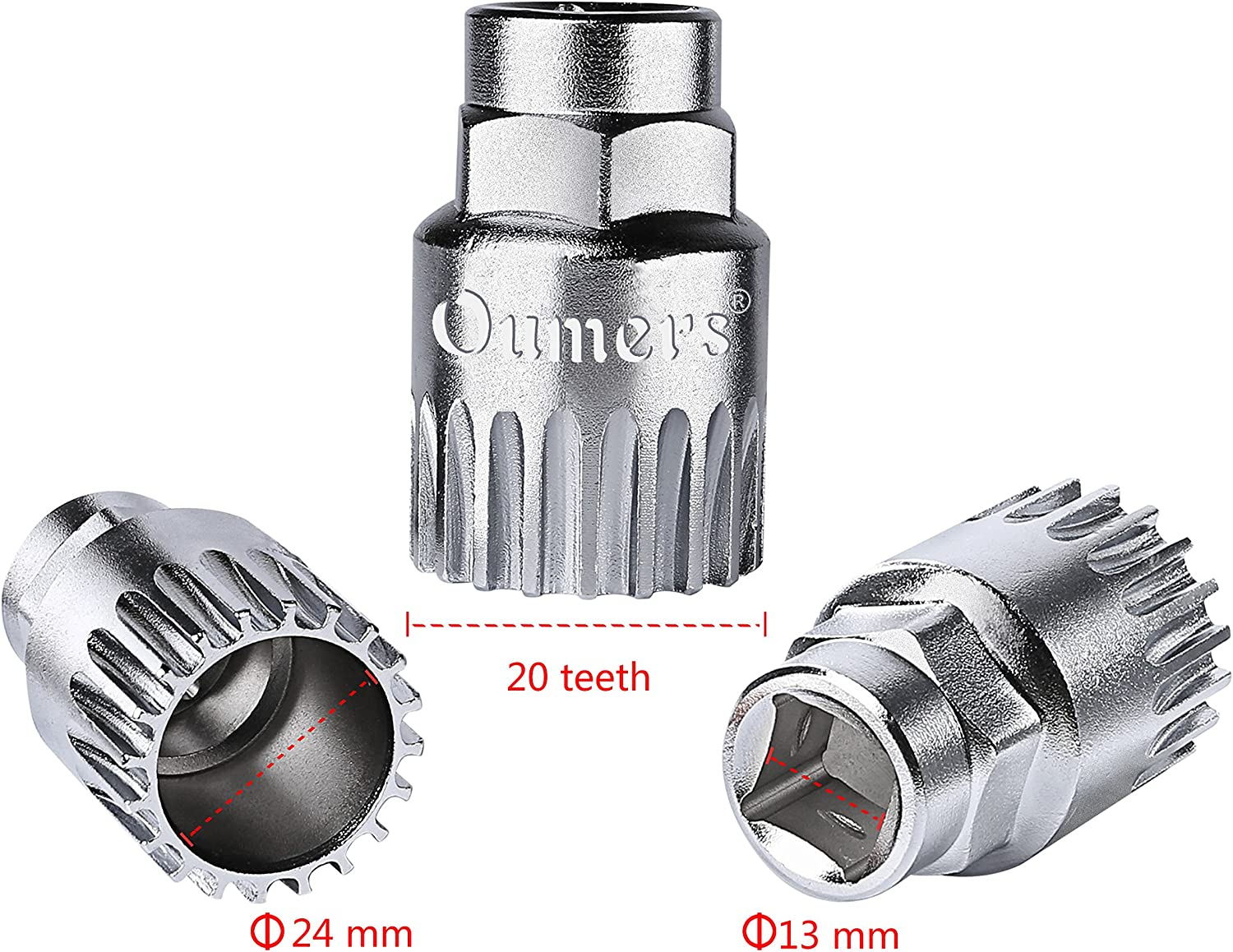 Oumers Bike Crank Extractor/Arm Remover and Bottom Bracket Remover with 16Mm Spanner/Wrench. Professional Bicycle Repair Tool Kit image number 4