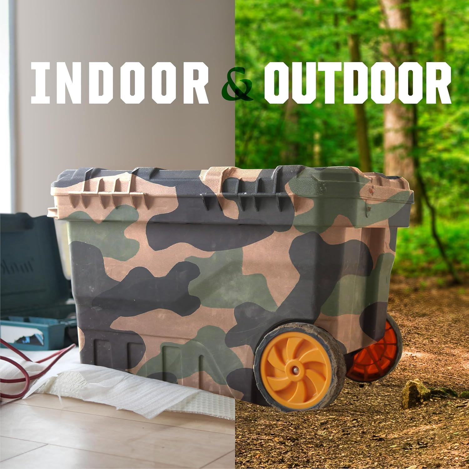 Rust-Oleum Camouflage Spray Paint 340G - Khaki, Flat Non-Reflective Finish, Multi-Surface for Metal, Wood & Masonry &ndash; Fast-Drying for Durable Outdoor Use - Black image number 7