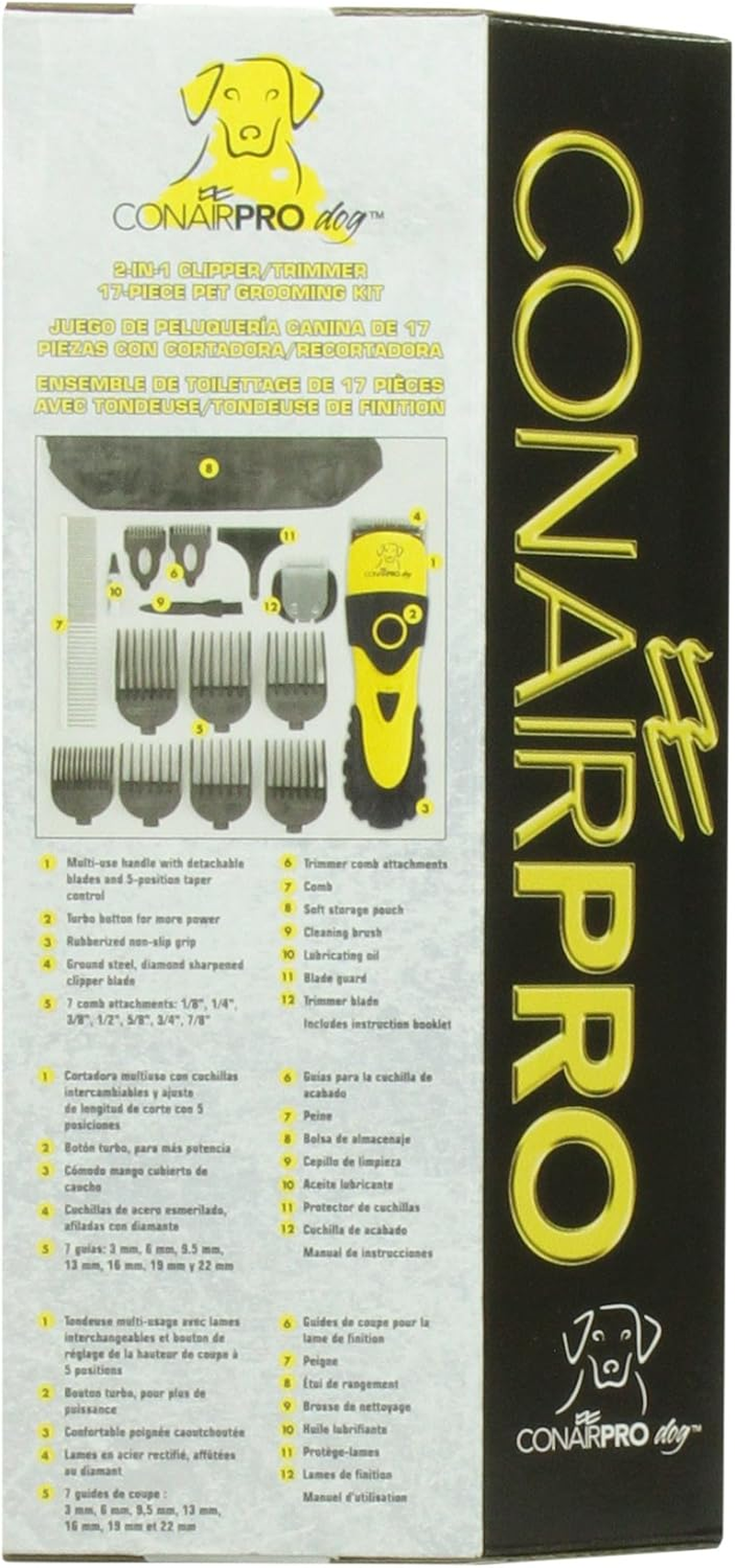 Conairpro Dog 2-In-1 Clipper/Trimmer Kit image number 5