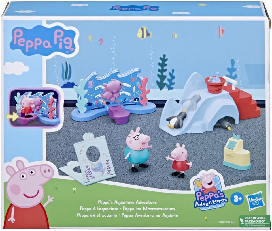 Peppa Pig Peppa&rsquo;S Adventures Peppa&rsquo;S Aquarium Adventure Playset Preschool Toy: Includes 4 Figures and 8 Accessories; for Ages 3 and Up image number 3