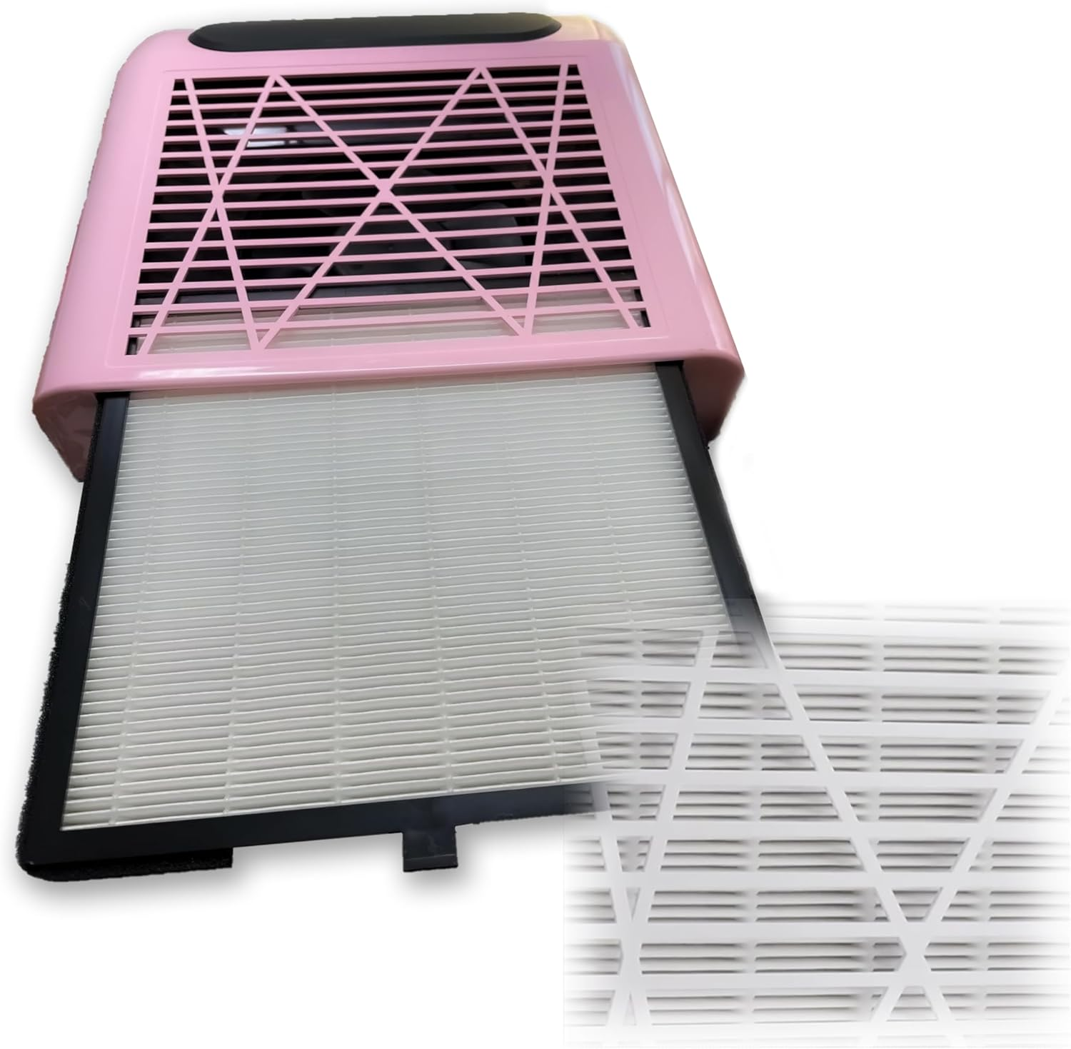 Retoo Nail Vacuum Cleaner Dust Extraction Professional Nail Vacuum Cleaner Nail Studio & Home 80 W Powerful Nail Vacuum Cleaner for Manicure Salon Nail Design Speed 4500 Rpm Pink image number 1